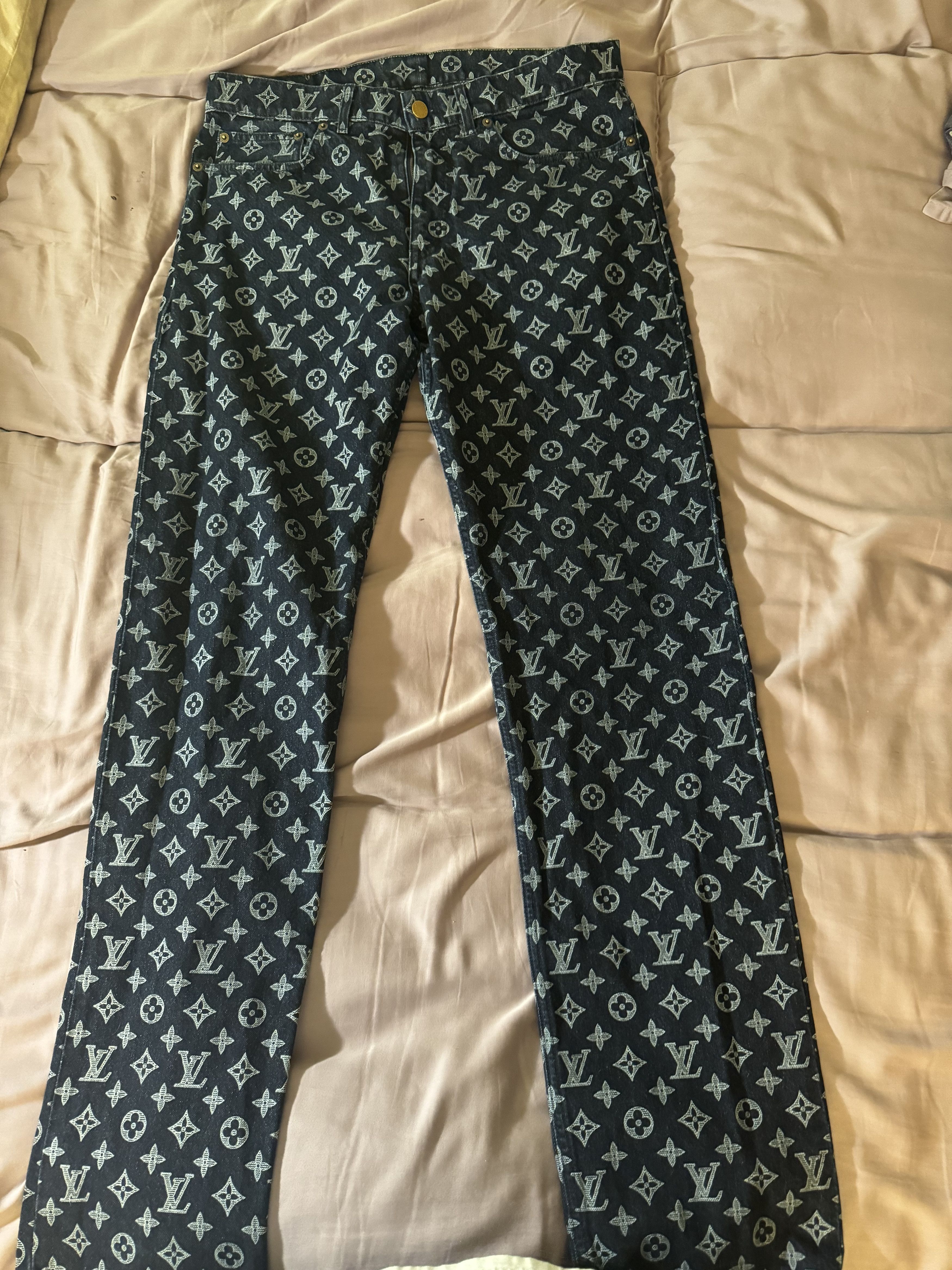 image of Louis Vuitton Kim Jones Indigo Monogram, Men's (Size 33)