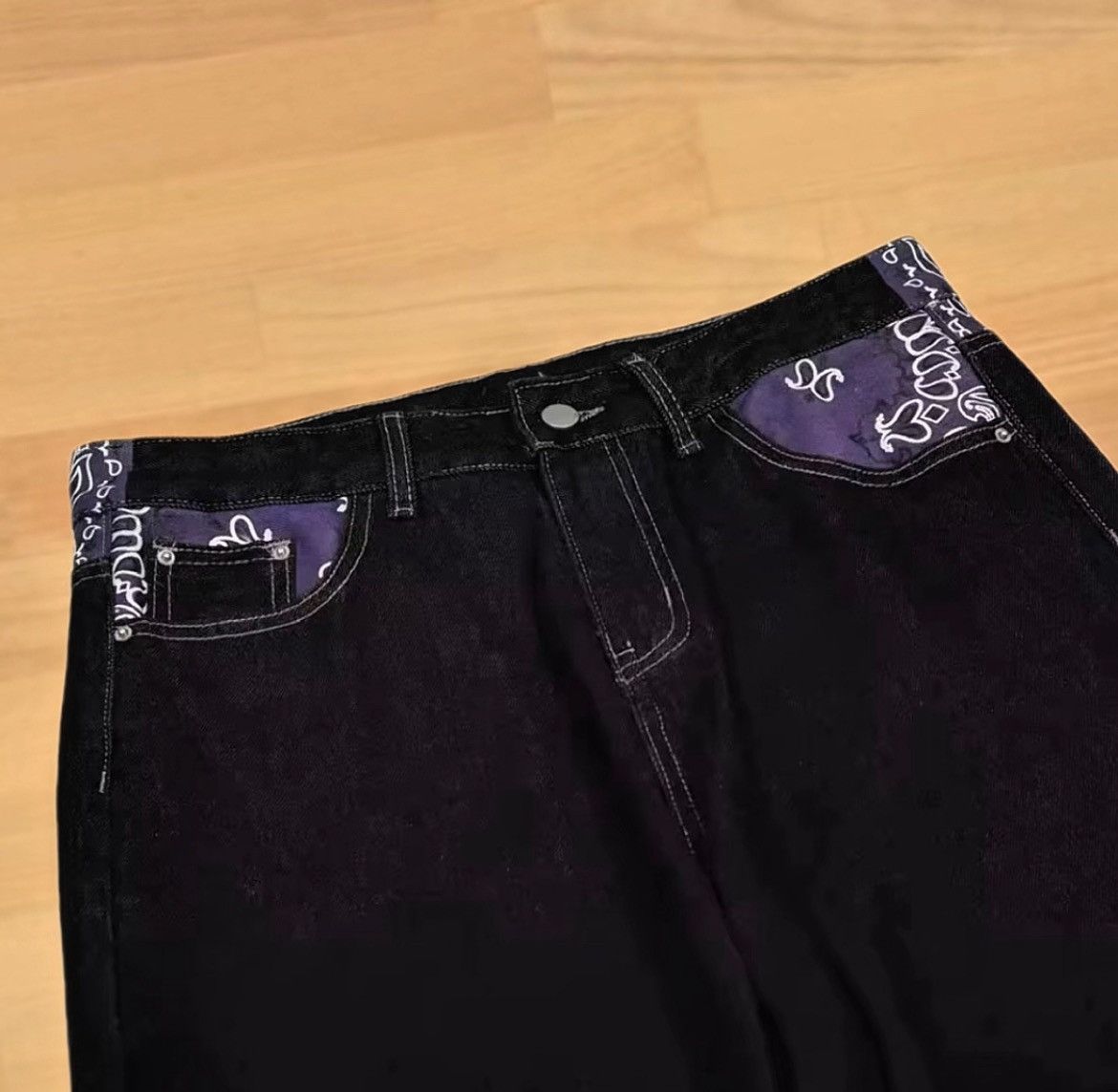 Other Black and purple OEM denims Size US 30 / EU 46 - 4 Thumbnail