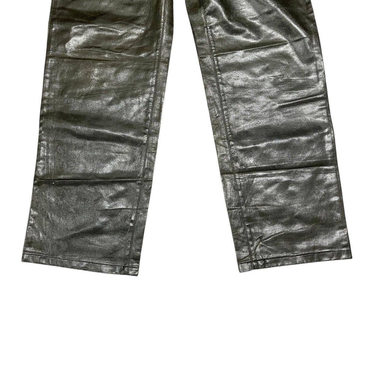 Beams Japan Vtg Beams Japan Super High Rise Straight Vinyl Fabric Pants Size US 31 - 3 Thumbnail