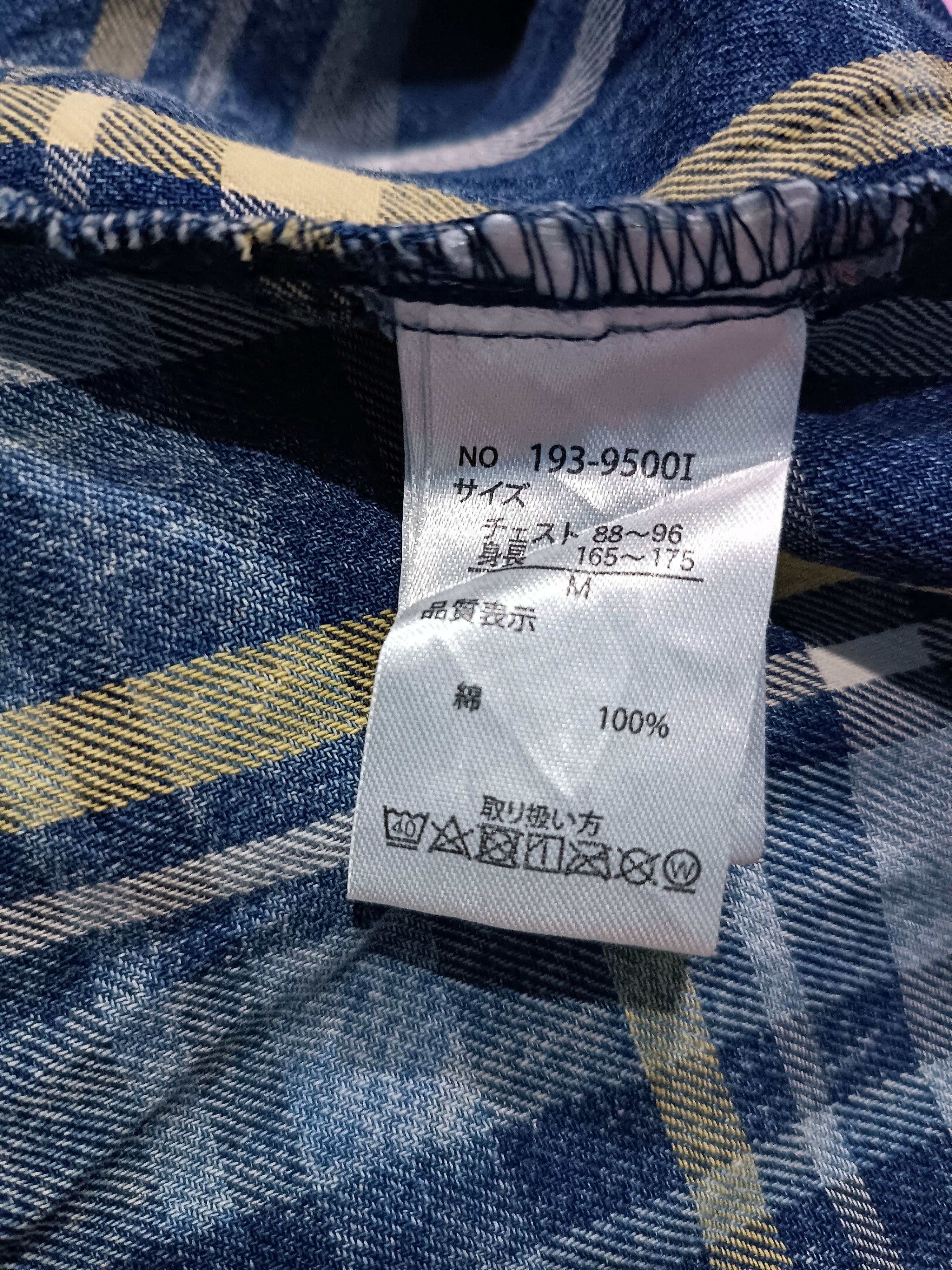In The Attic × Japanese Brand In The Attic Distressed Dry Indigo Denim Shirt Size US M / EU 48-50 / 2 - 6 Thumbnail