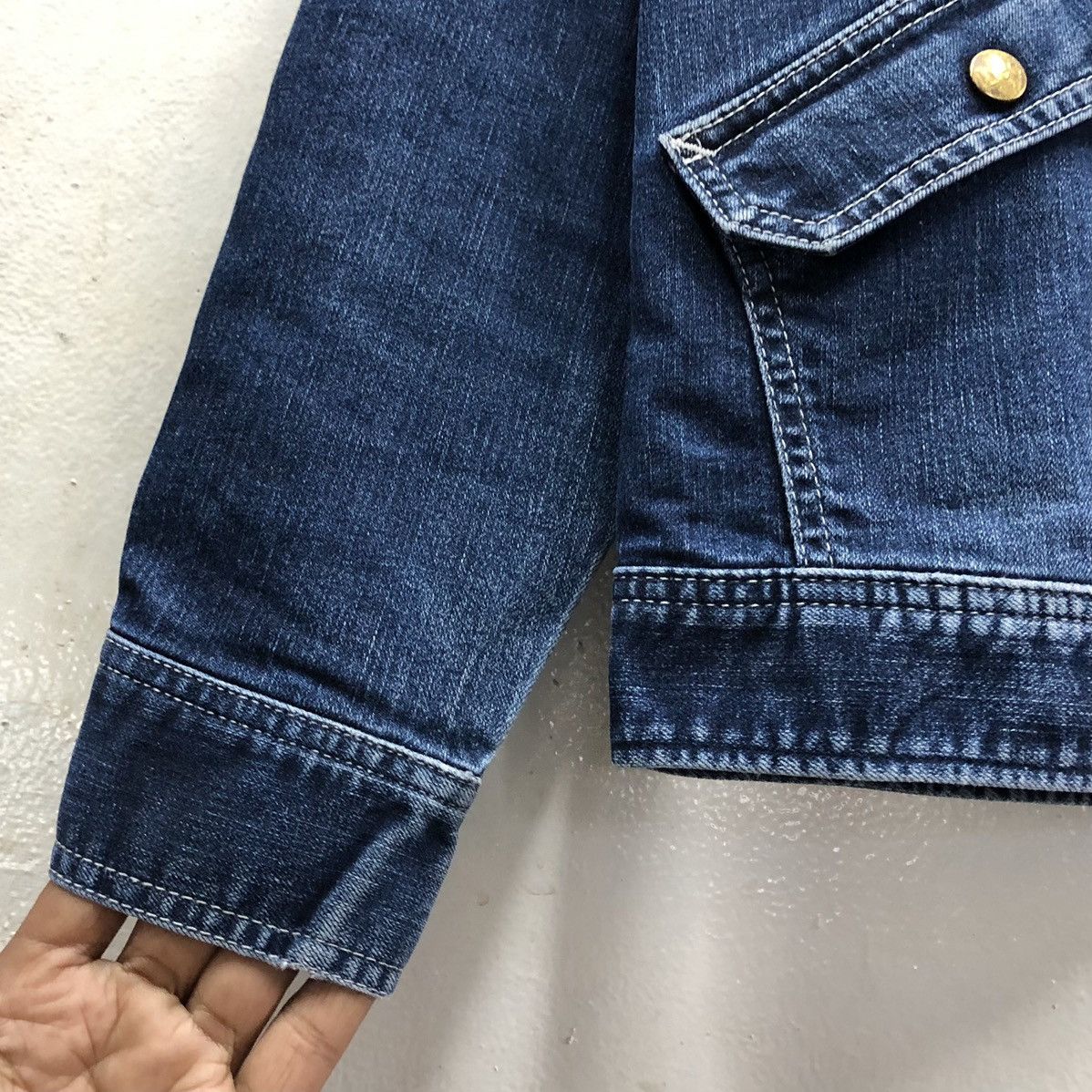 Lee Vintage 90s Lee Denim Workwear Union Made Jeans Women Jacket Size M / US 6-8 / IT 42-44 - 7 Thumbnail