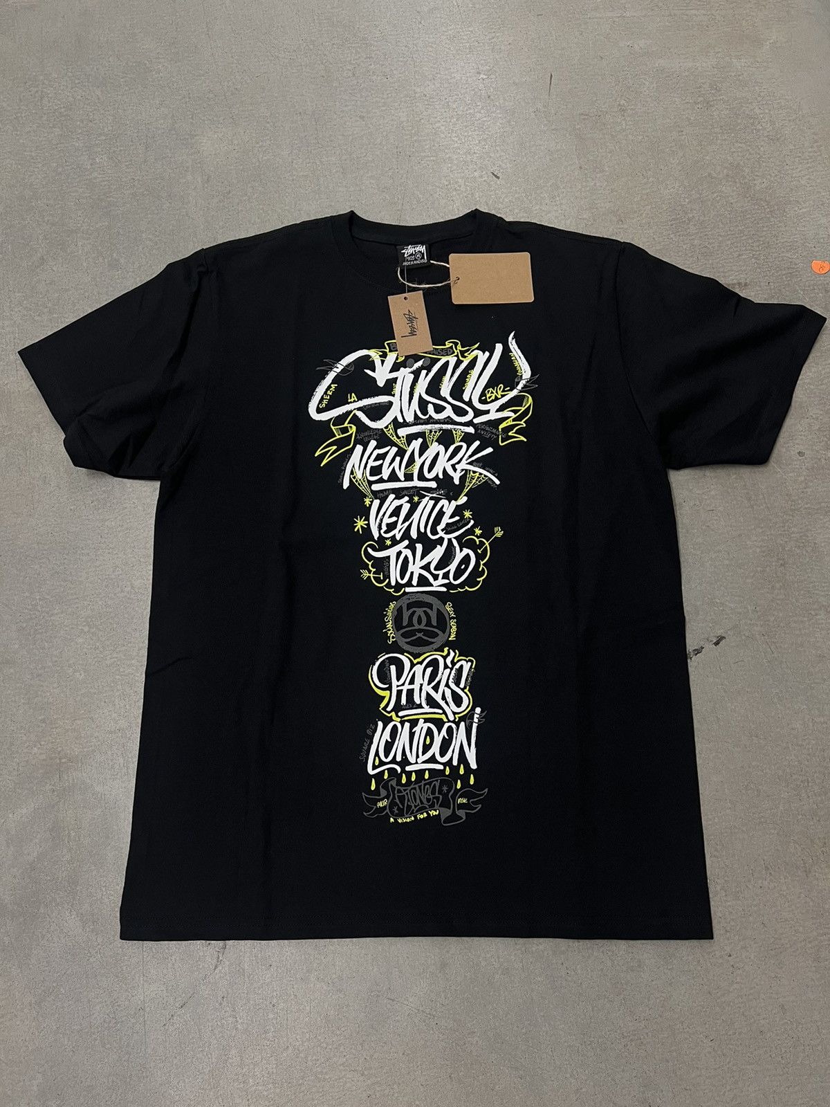 Stussy Stussy & Born x Raised Handstyles tee Medium | Grailed