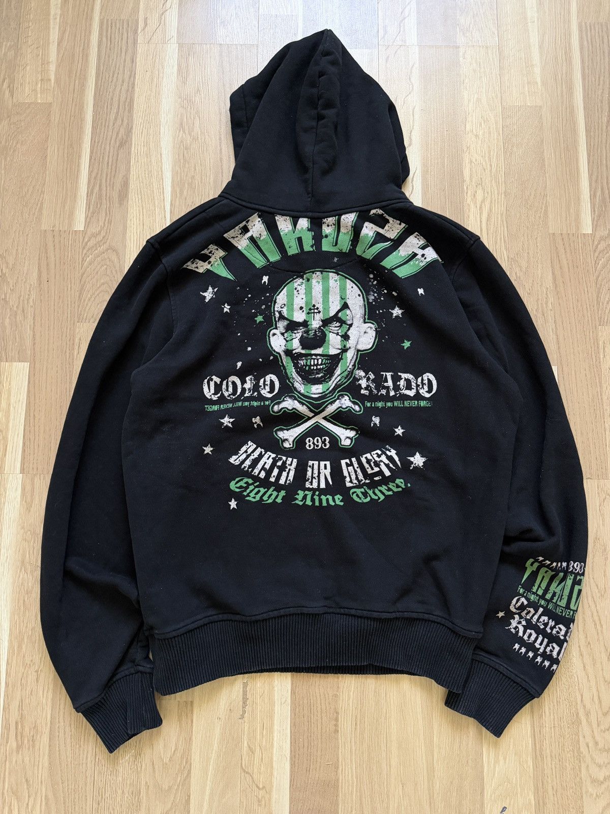 Affliction Vintage affliction gothic punk hoodie archive 2000s clown Size US L / EU 52-54 / 3 - 1 Thumbnail