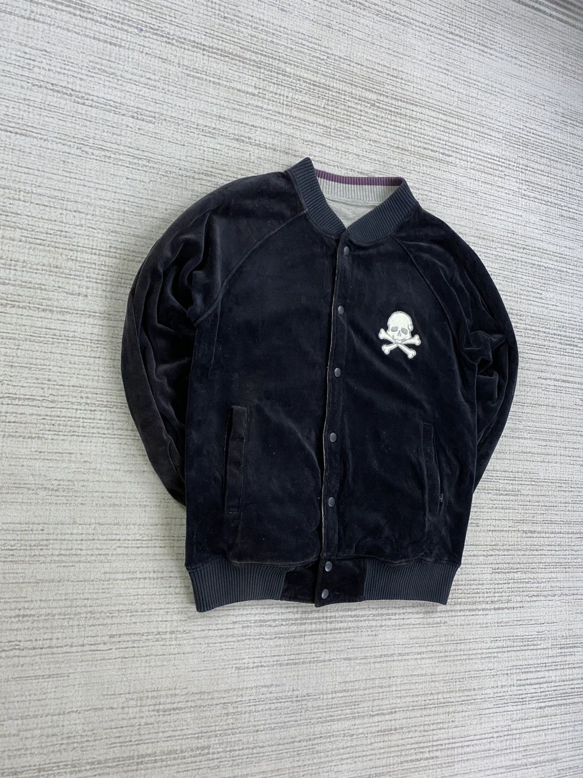 Japanese Brand × Le Grande Bleu (L.G.B.) × Vintage Vtg Soves Mastermind Japan Embroider Skull Reversible Jacket Size US M / EU 48-50 / 2 - 6 Thumbnail