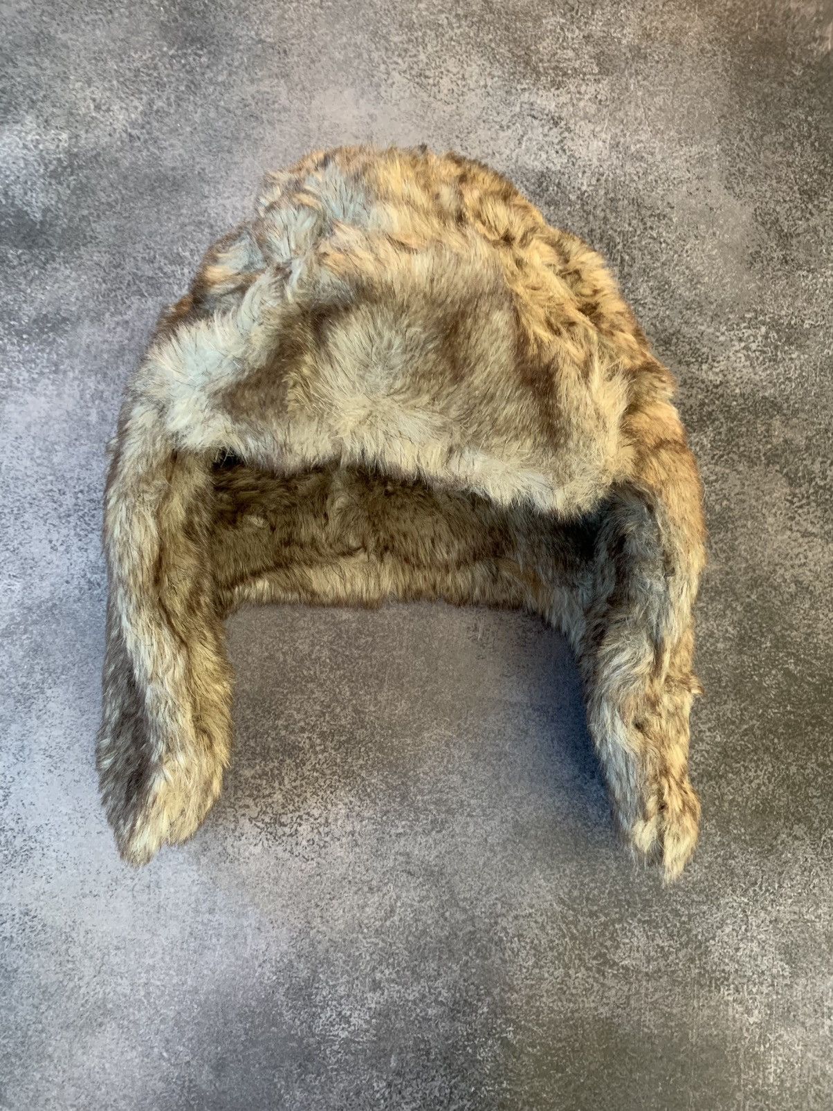 Japanese Brand Vintage Crazy Y2k Mohair Fuzzy Hat Ushanka Punk Huge Size ONE SIZE - 5 Thumbnail