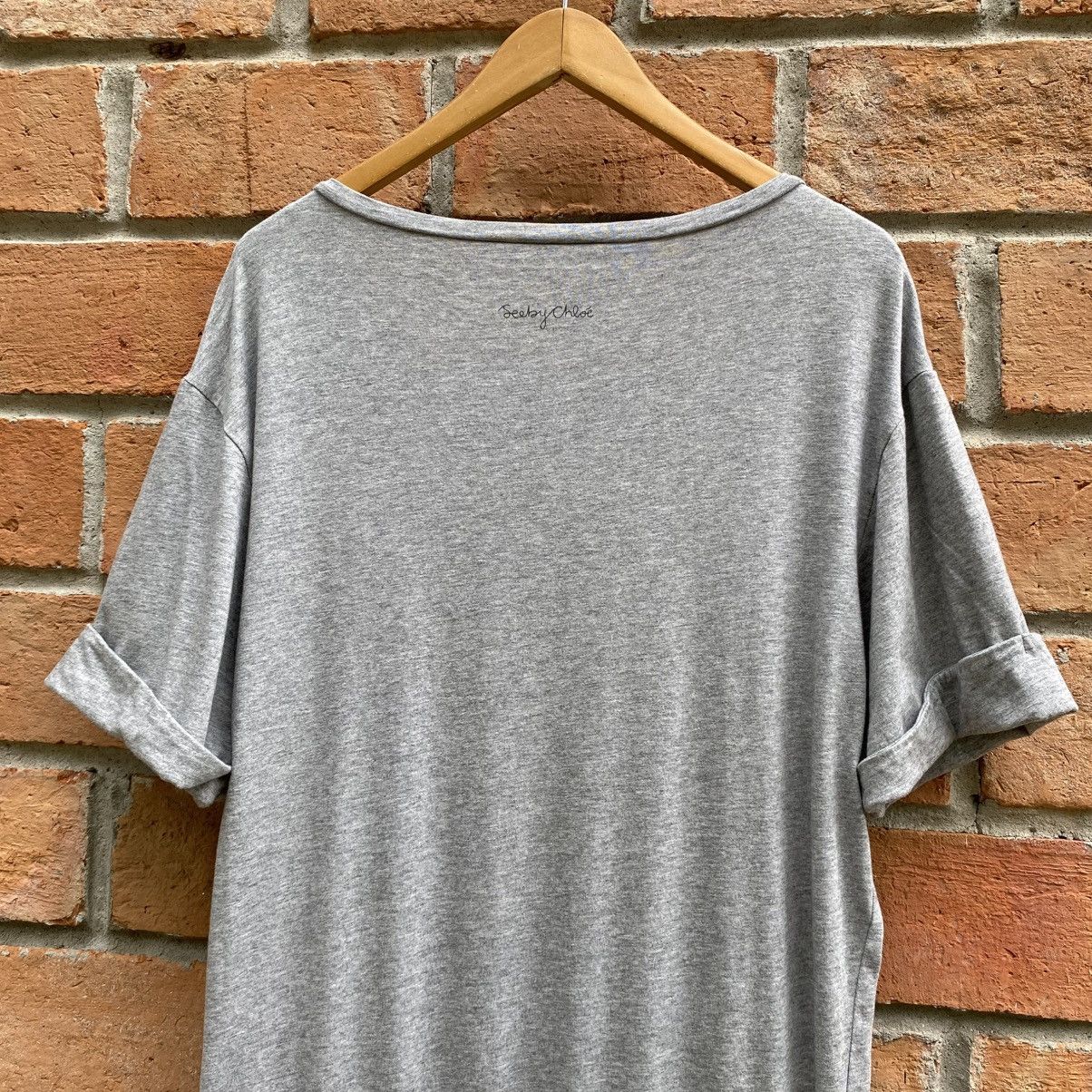 See by Chloe SEE BY CHLOE Soft Fabric Top with Blue-White Stripe Skirt Size S / US 4 / IT 40 - 9 Thumbnail
