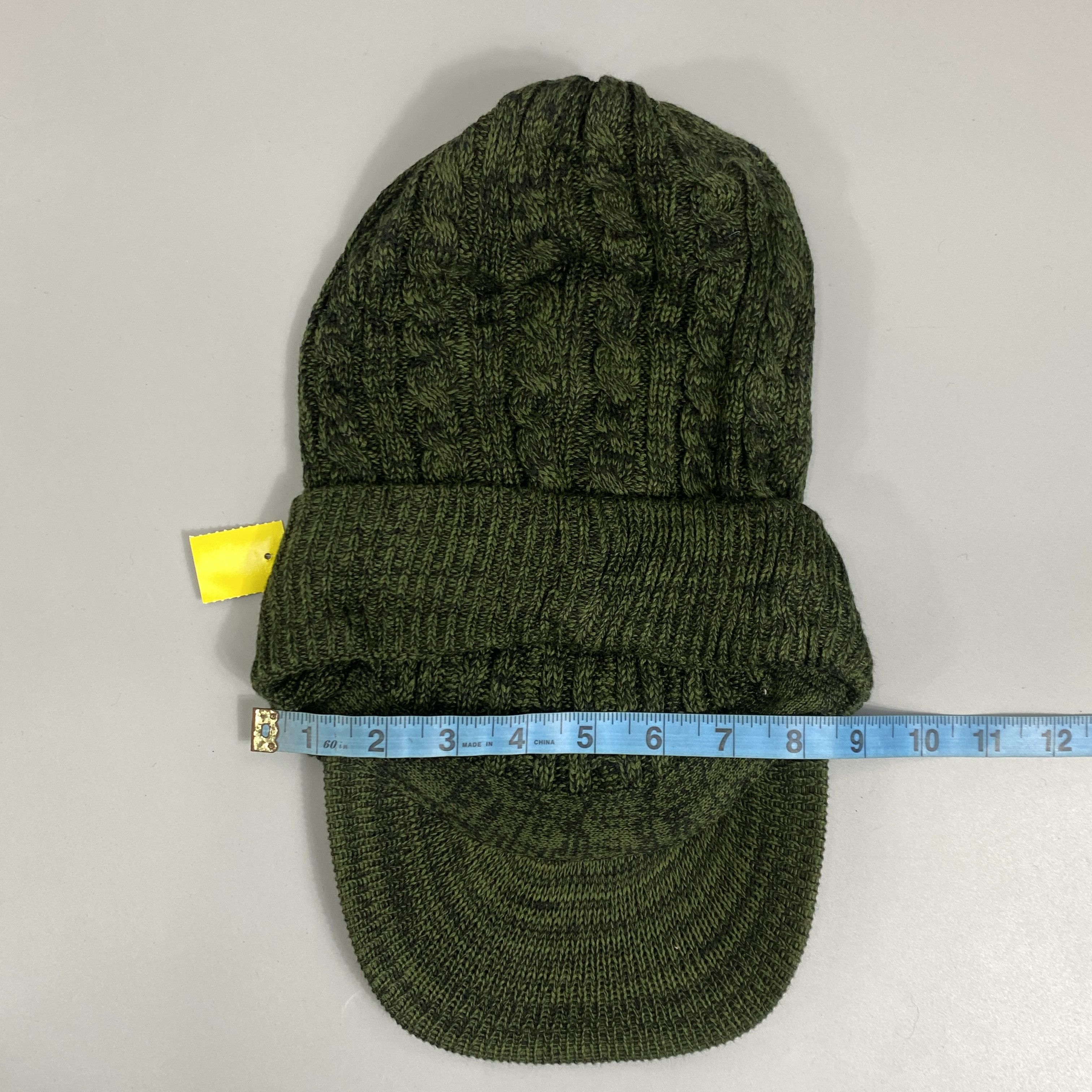 Japanese Brand Army Green Slouchy Beanie Cap Hat -BN869 Size ONE SIZE - 6 Thumbnail
