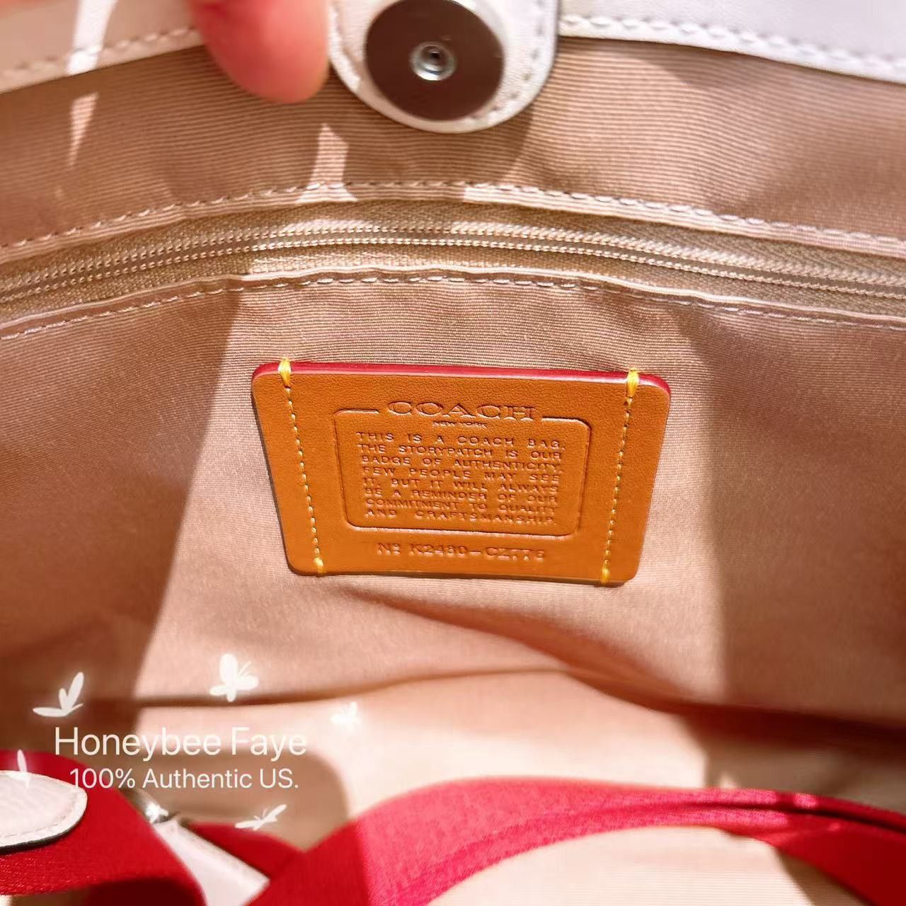 Coach NWT Coach Smith Tote Bag With Cherry Print CZ776 Size ONE SIZE - 6 Thumbnail