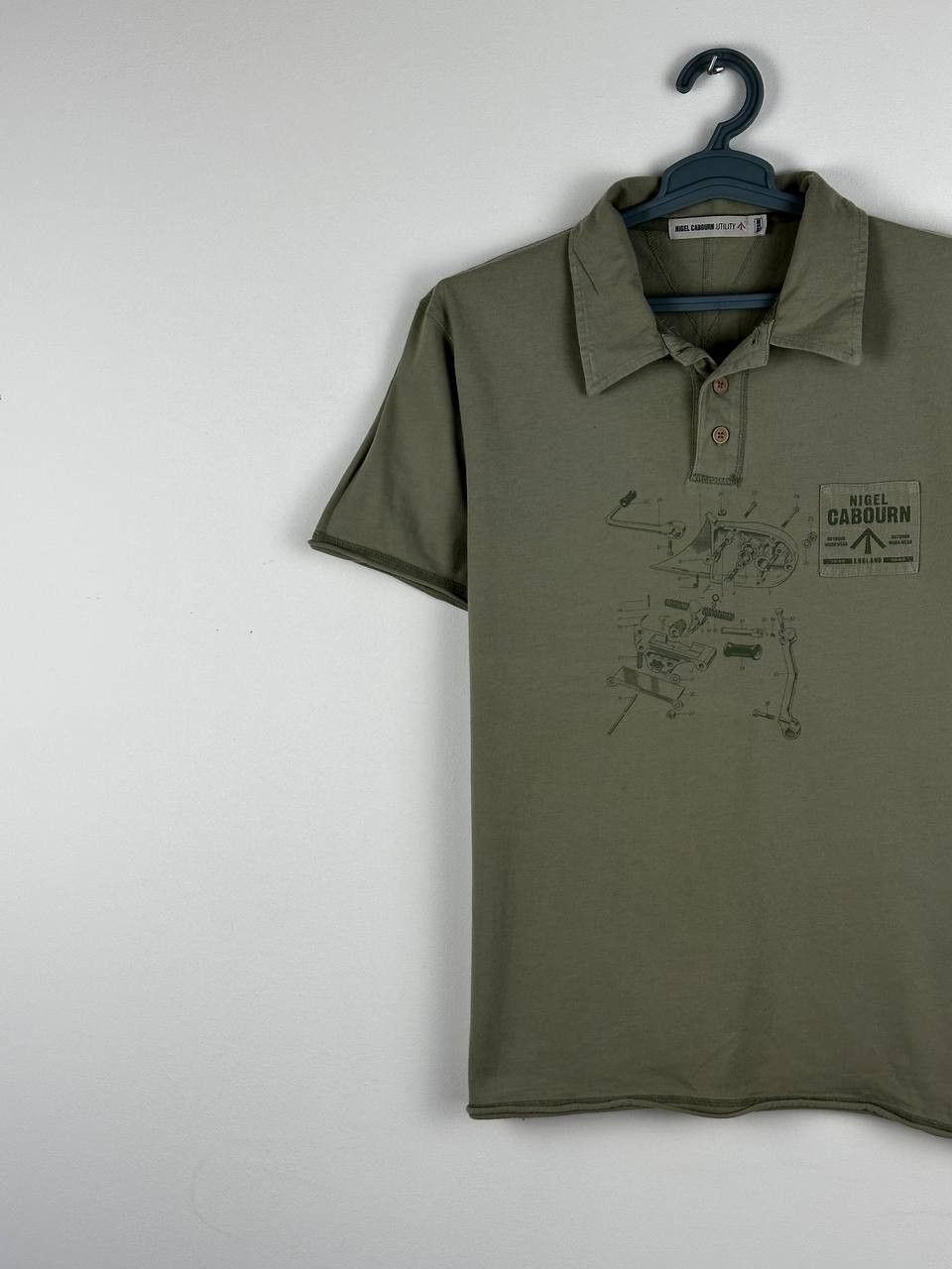 Nigel Cabourn Nigel Cabourn Utility Printed Polo Shirt Size US M / EU 48-50 / 2 - 3 Thumbnail