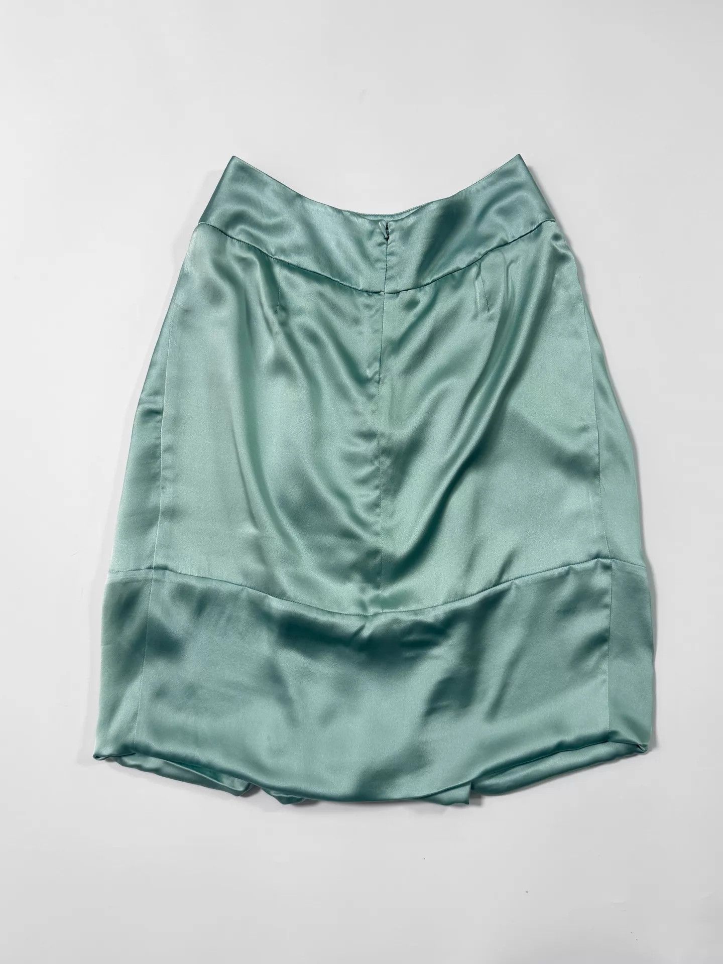 Valentino Valentino 2000s RTW Mint Green Silk Mini Skirt Size 27" / US 4 / IT 40 - 3 Thumbnail