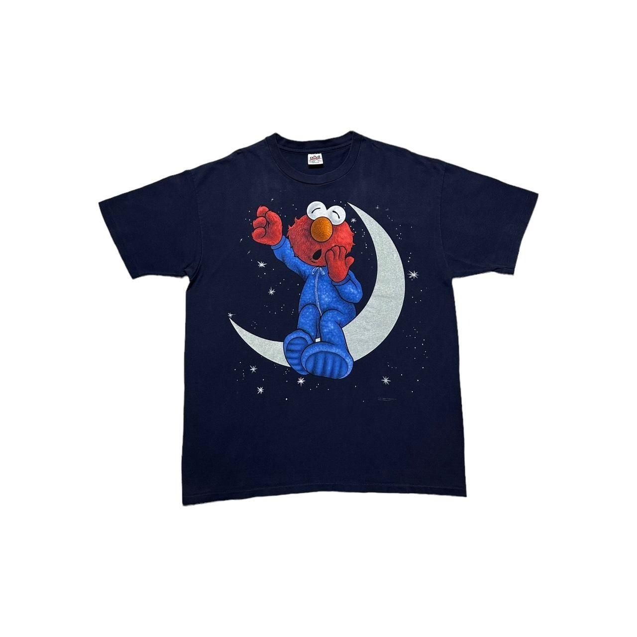 image of Vintage Elmo Sleeping T-Shirt in Navy, Men's (Size XL)