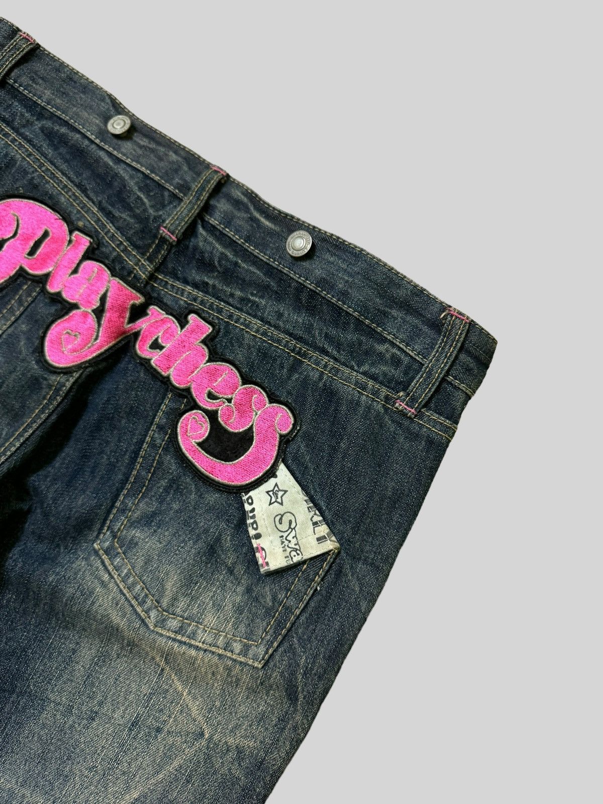 Hysteric Glamour × Japanese Brand Chip Clip Patches Pop up Girly Junya Watanabe Denim Jeans Size US 32 / EU 48 - 16 Thumbnail