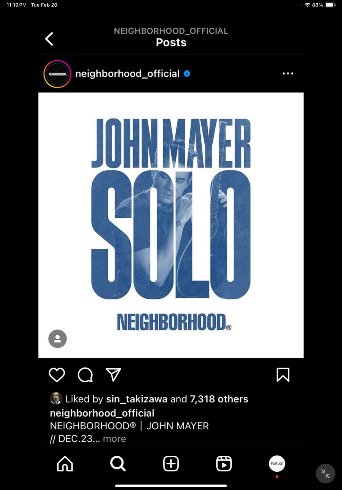 Band Tees × John Mayer × Neighborhood NEIGHBORHOOD x JOHN MAYER TEE LS BLUE NOTE TOKYO Size US M / EU 48-50 / 2 - 13 Thumbnail
