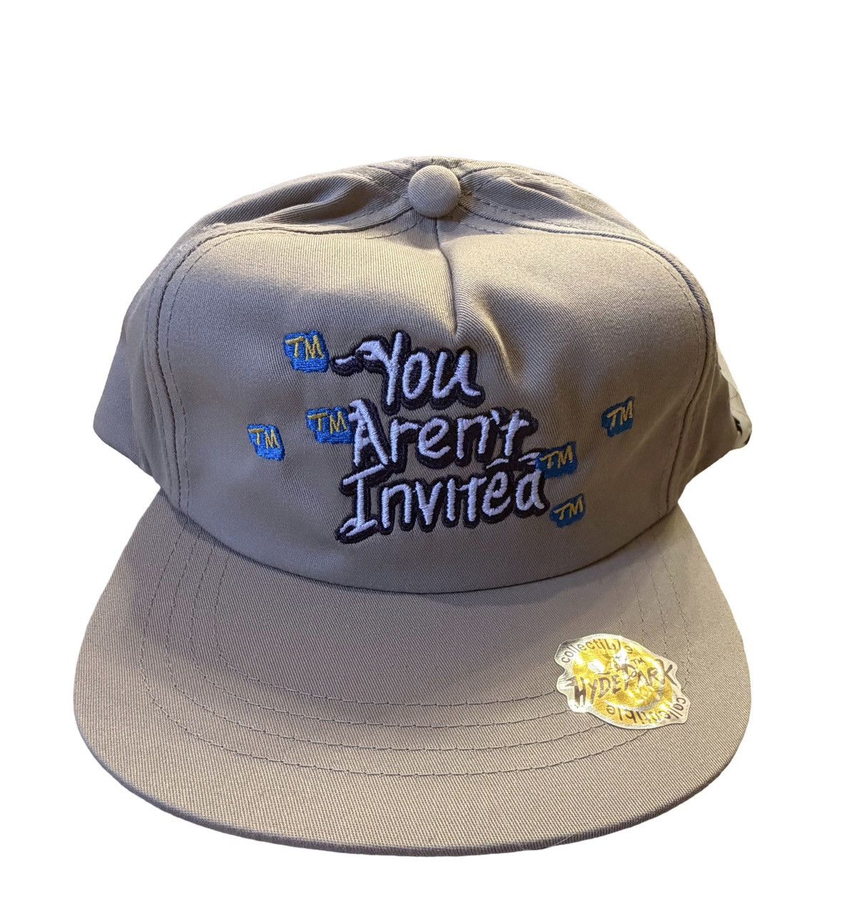 Hyde Park Goods Hyde Park “ You Aren’t Invited” Tan Snapback Hat Size ONE SIZE - 1 Thumbnail