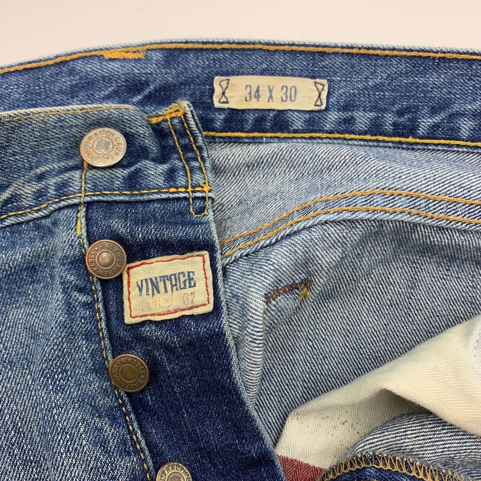 Polo Ralph Lauren × Vintage Polo Ralph Lauren Jeans Vintage Straight Leg Denim Size US 34 / EU 50 - 4 Thumbnail
