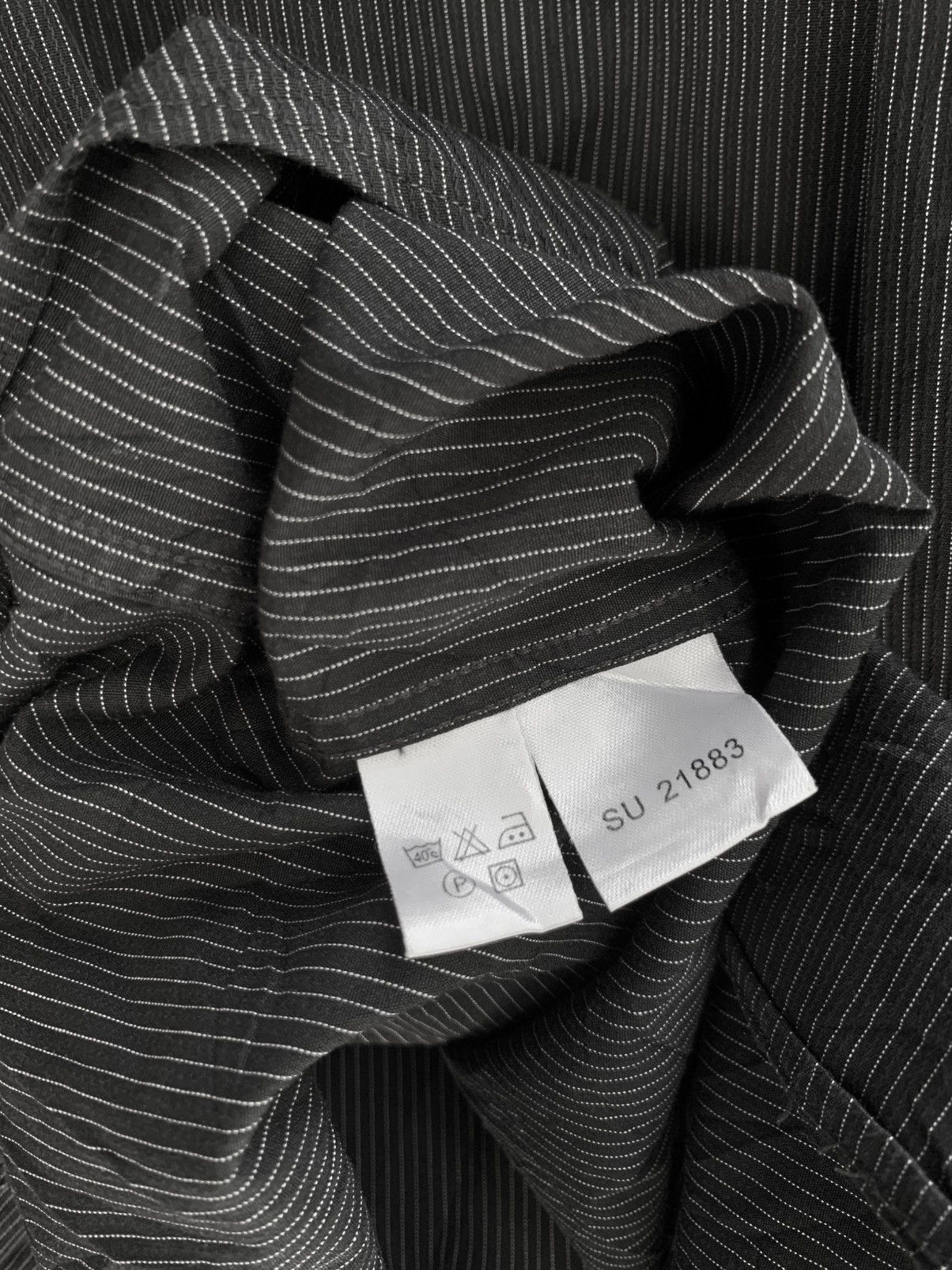 Vintage Vintage yves saint laurent pour homme black pin striped Size US L / EU 52-54 / 3 - 7 Thumbnail