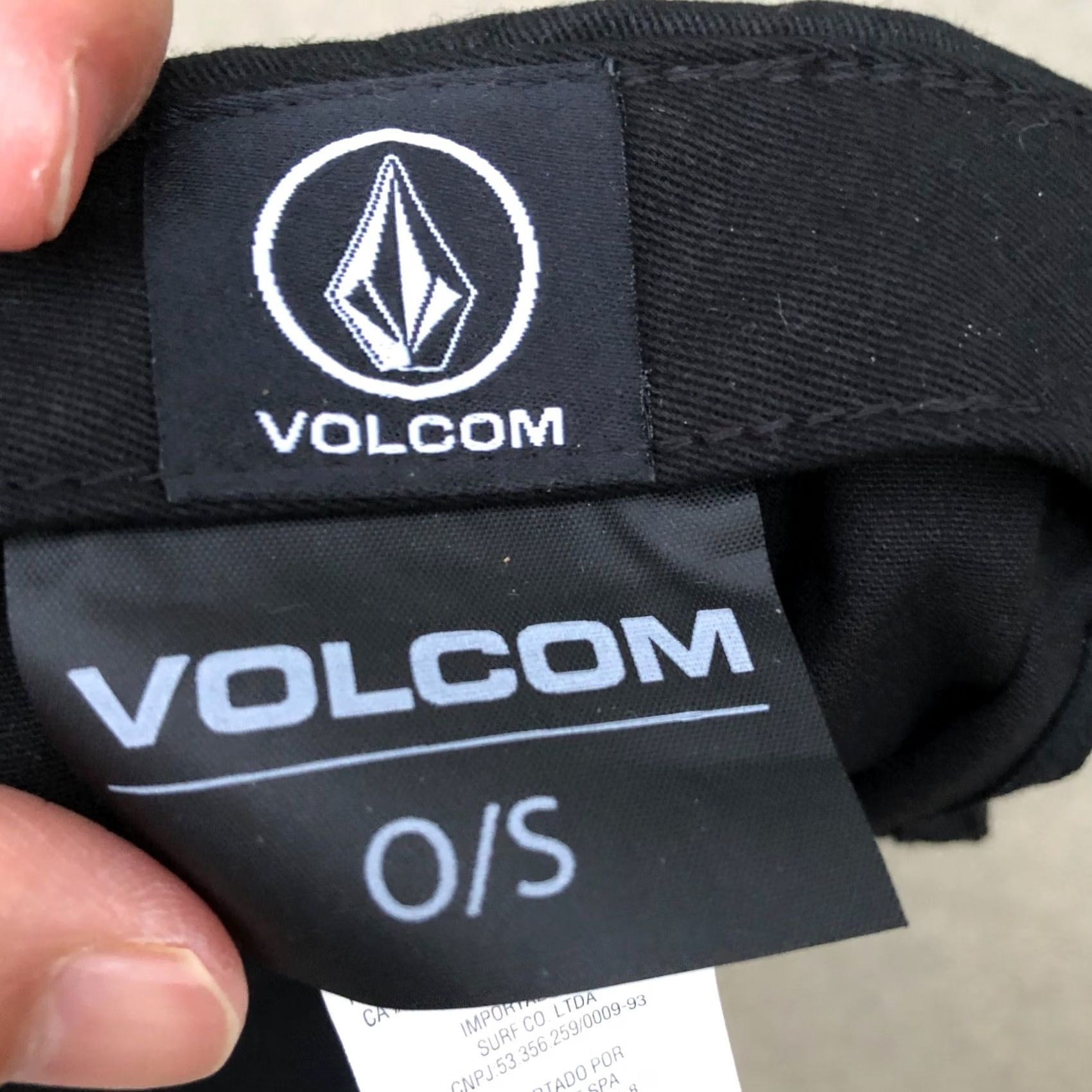 Volcom VOLCOM True to This Strapback Hat Men Black One Size Cap Adjustable Size ONE SIZE - 5 Thumbnail