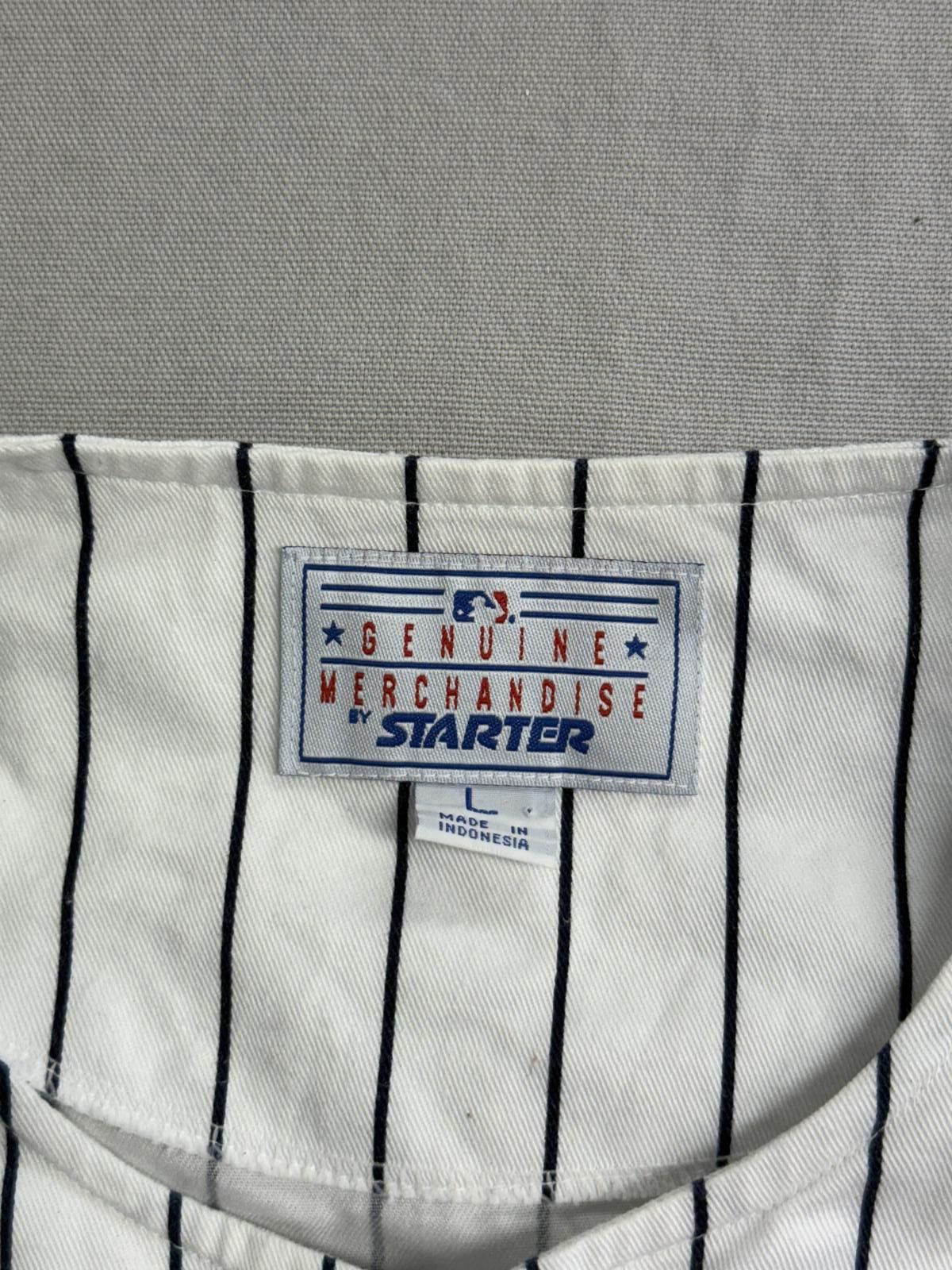 Starter Vintage Atlanta Braves Pinstripe Jersey Starter Sleeveless L Size US L / EU 52-54 / 3 - 2 Thumbnail