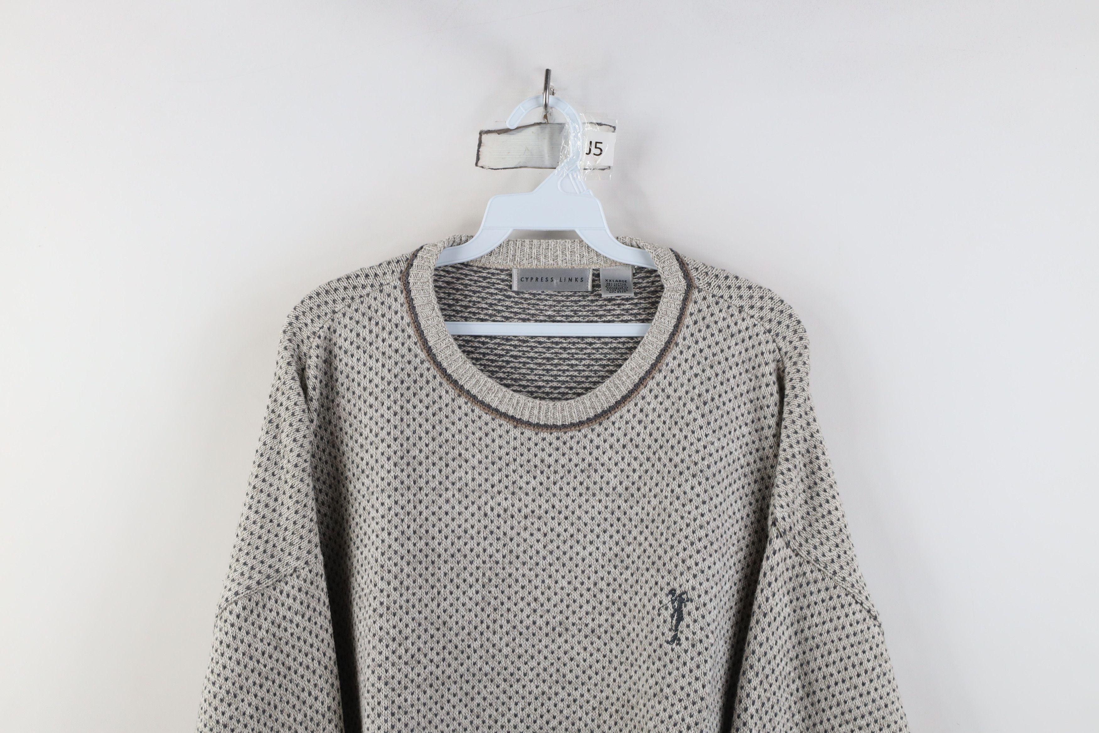 Vintage Vintage 90s Streetwear Golf Knit Crewneck Sweater USA Size US XXL / EU 58 / 5 - 2 Thumbnail