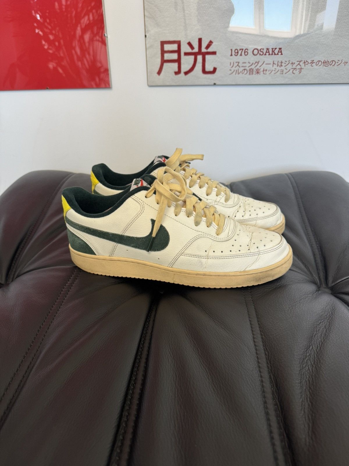 Nike Nike Court Vision Vintage Green Cream White Low Dunk Vibe Size US 11 / EU 44 - 5 Thumbnail