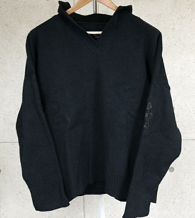 Chrome Hearts Chrome Hearts Cross Patch Knit Hoodie Size US M / EU 48-50 / 2 - 1 Thumbnail