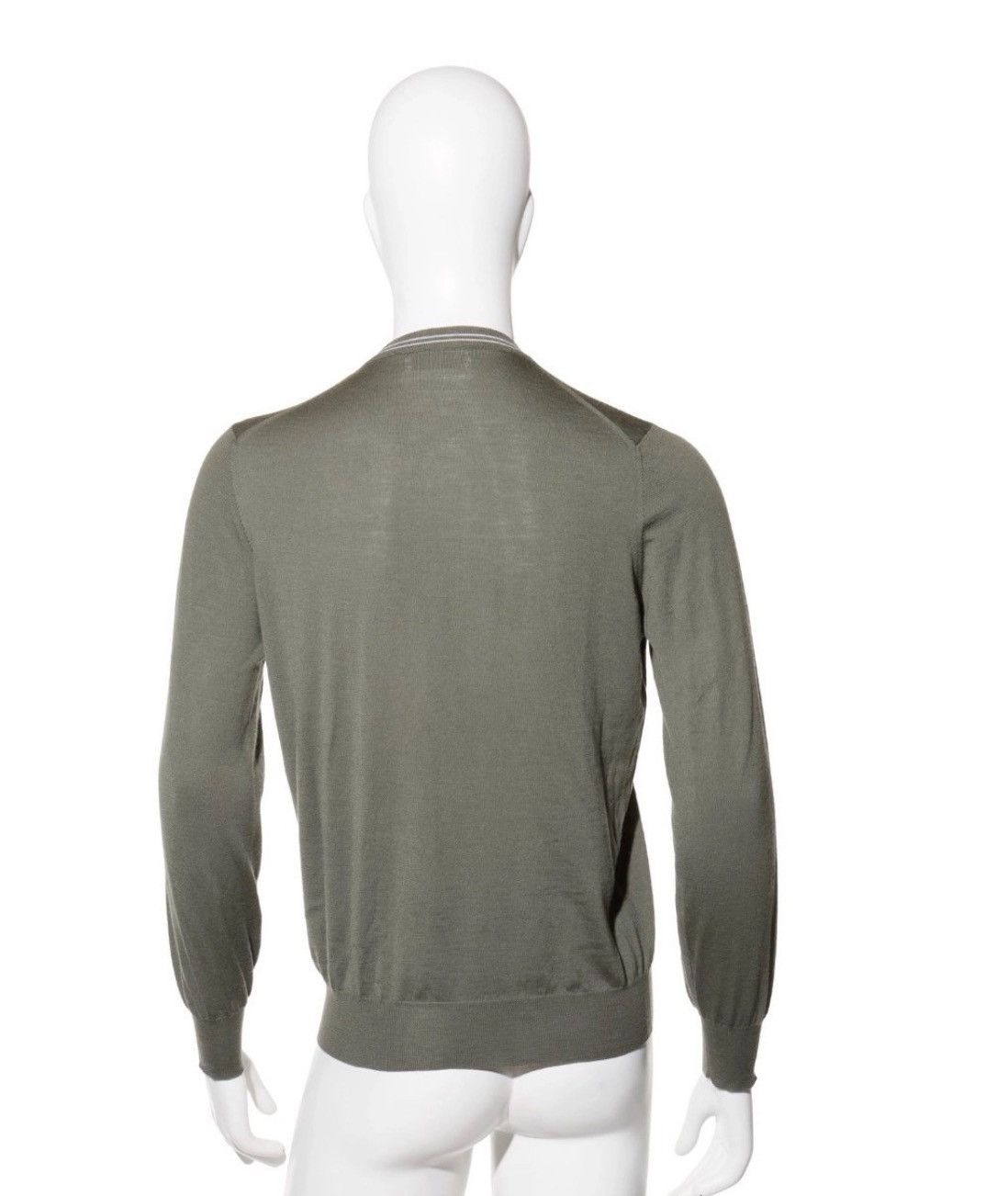 Brunello Cucinelli Brunello Cucinelli Men's Cashmere Blend Sweater M Green Size US M / EU 48-50 / 2 - 4 Thumbnail