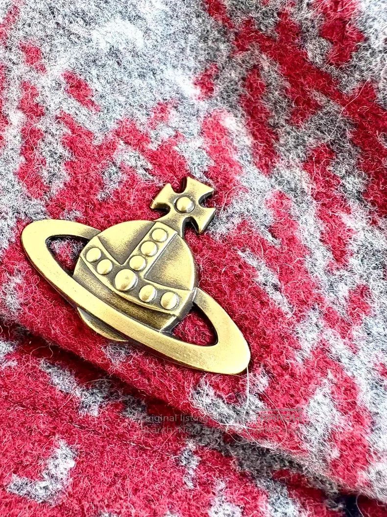Vivienne Westwood Vivienne Westwood Vintage Metal Saturn Logo Grey and Red P Size ONE SIZE - 3 Thumbnail