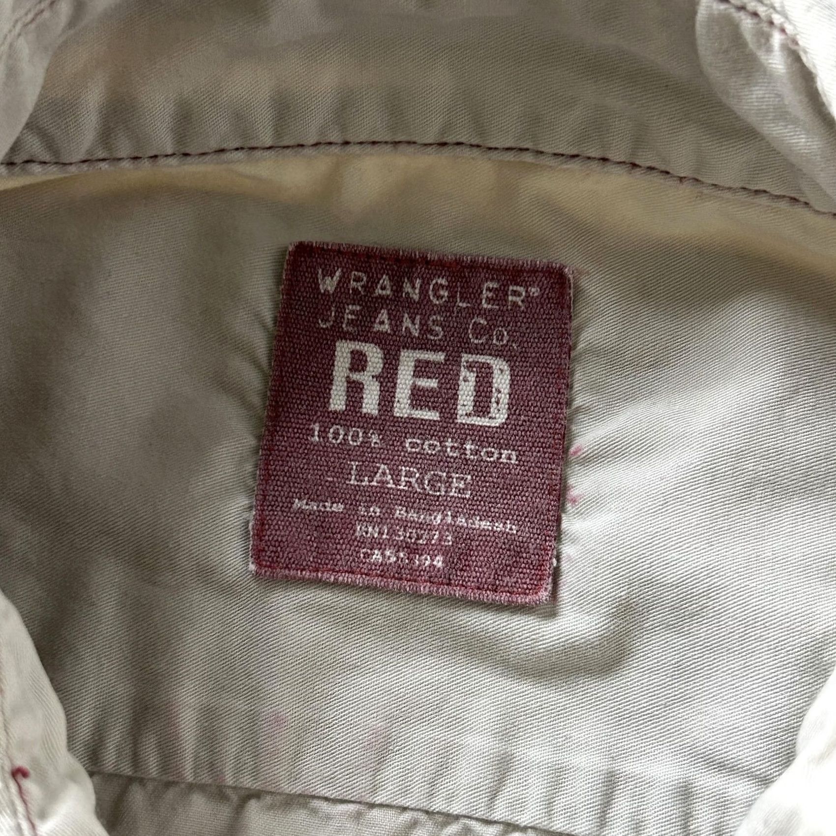 Wrangler Wrangler Shirt Mens Large Beige Solid Long Sleeve Snap Button Up Workwear Size US L / EU 52-54 / 3 - 3 Thumbnail