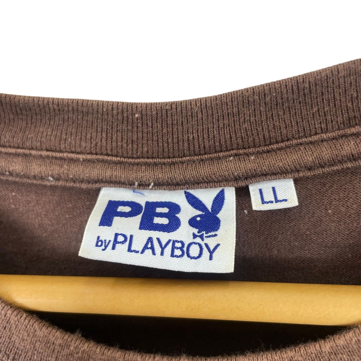 Playboy × Vintage Vintage PLAYBOY Brown Faded Tshirt Size US L / EU 52-54 / 3 - 6 Thumbnail