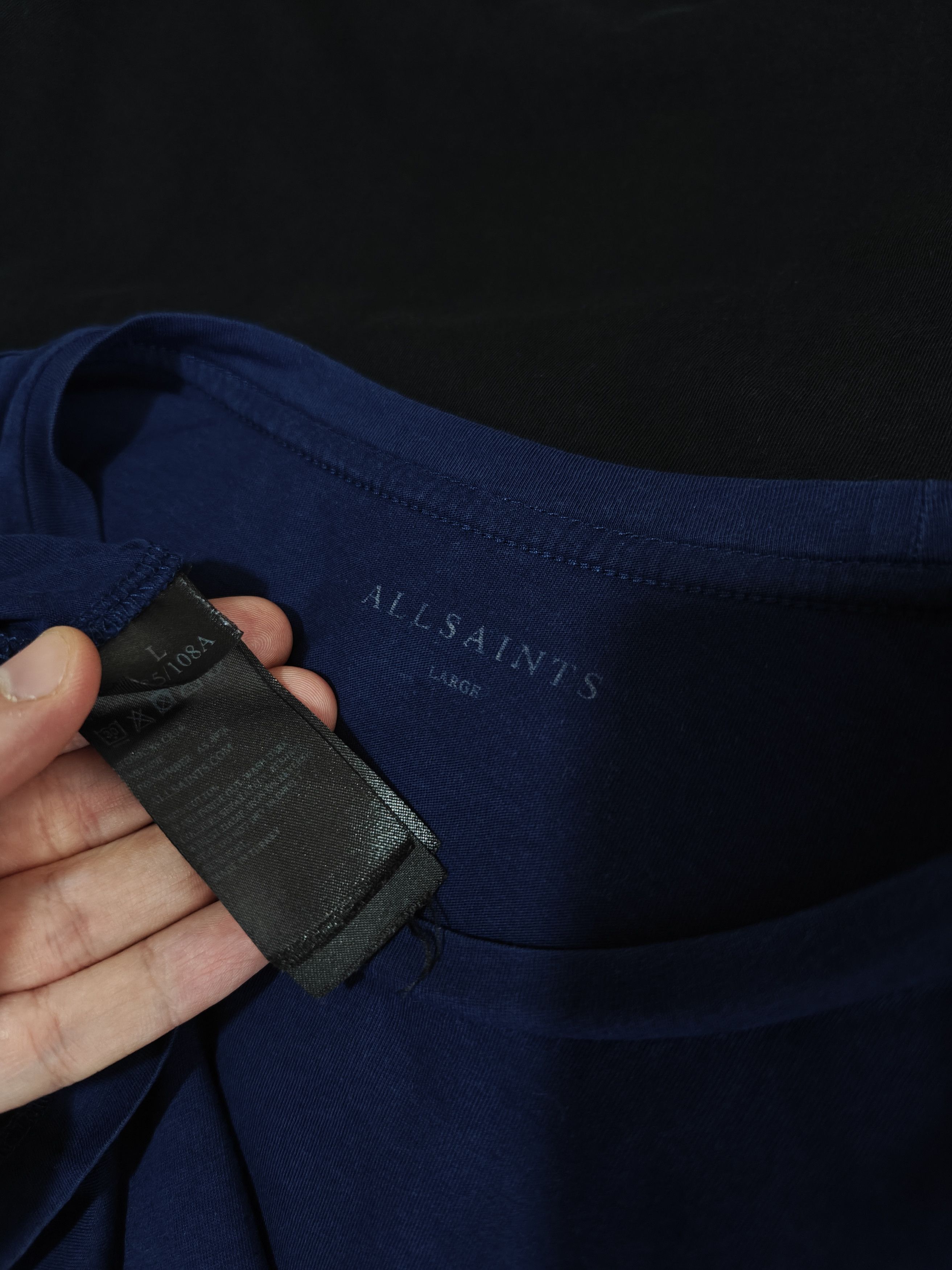 Allsaints Allsaints T-Shirt Tonic Crew Tee Blue size L Size US L / EU 52-54 / 3 - 8 Thumbnail