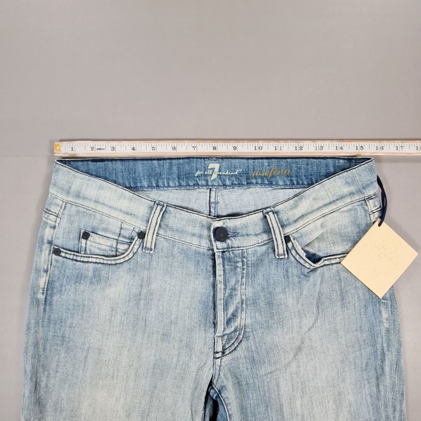 7 For All Mankind 7 For All Mankind Womens Jeans Blue W28 L29 Josefina Boyfriend Fit Denim Size 28" / US 6 / IT 42 - 6 Thumbnail