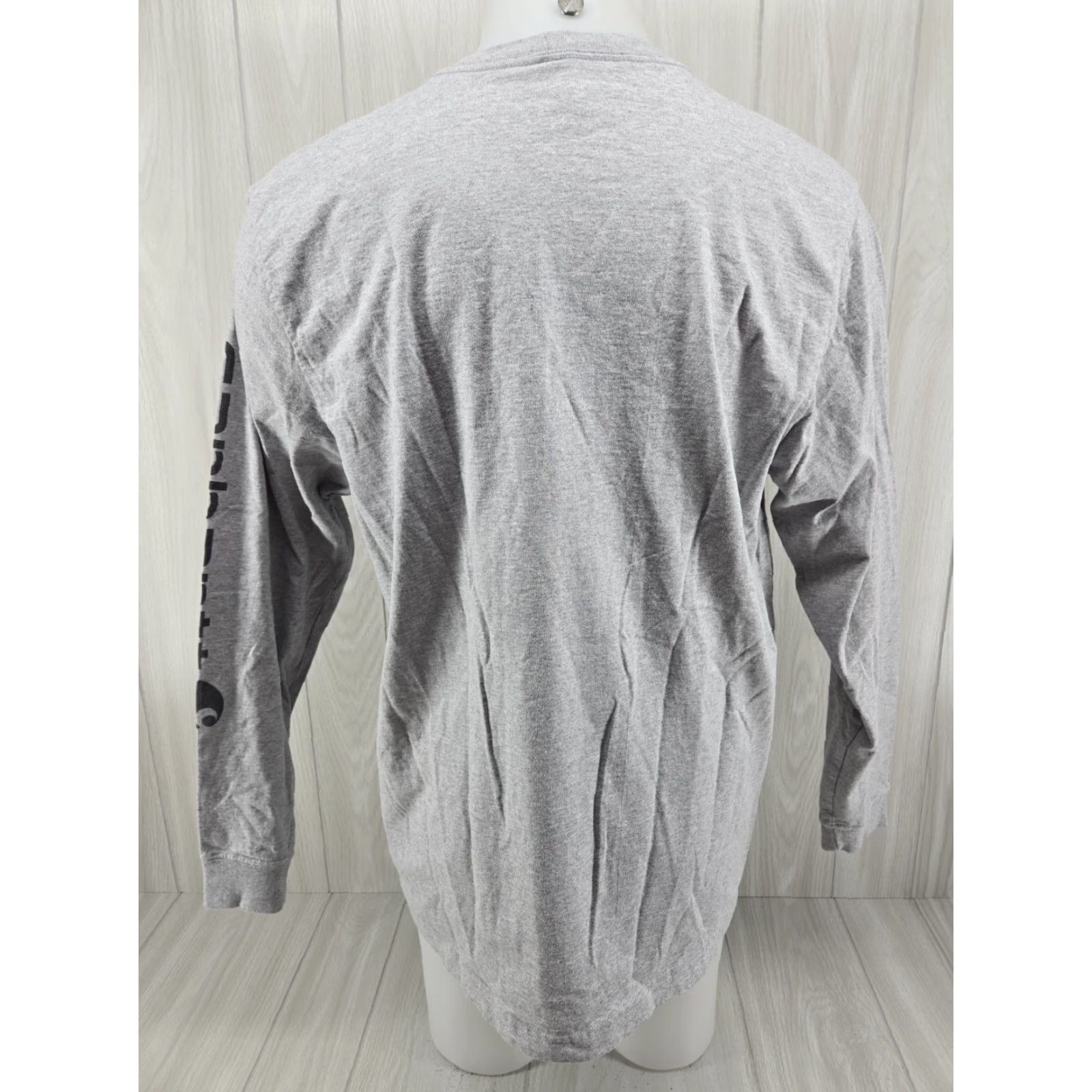 Carhartt VINTAGE Carhartt Mens Large Gray Original Fit Long Sleeve Shirt Size US L / EU 52-54 / 3 - 7 Thumbnail