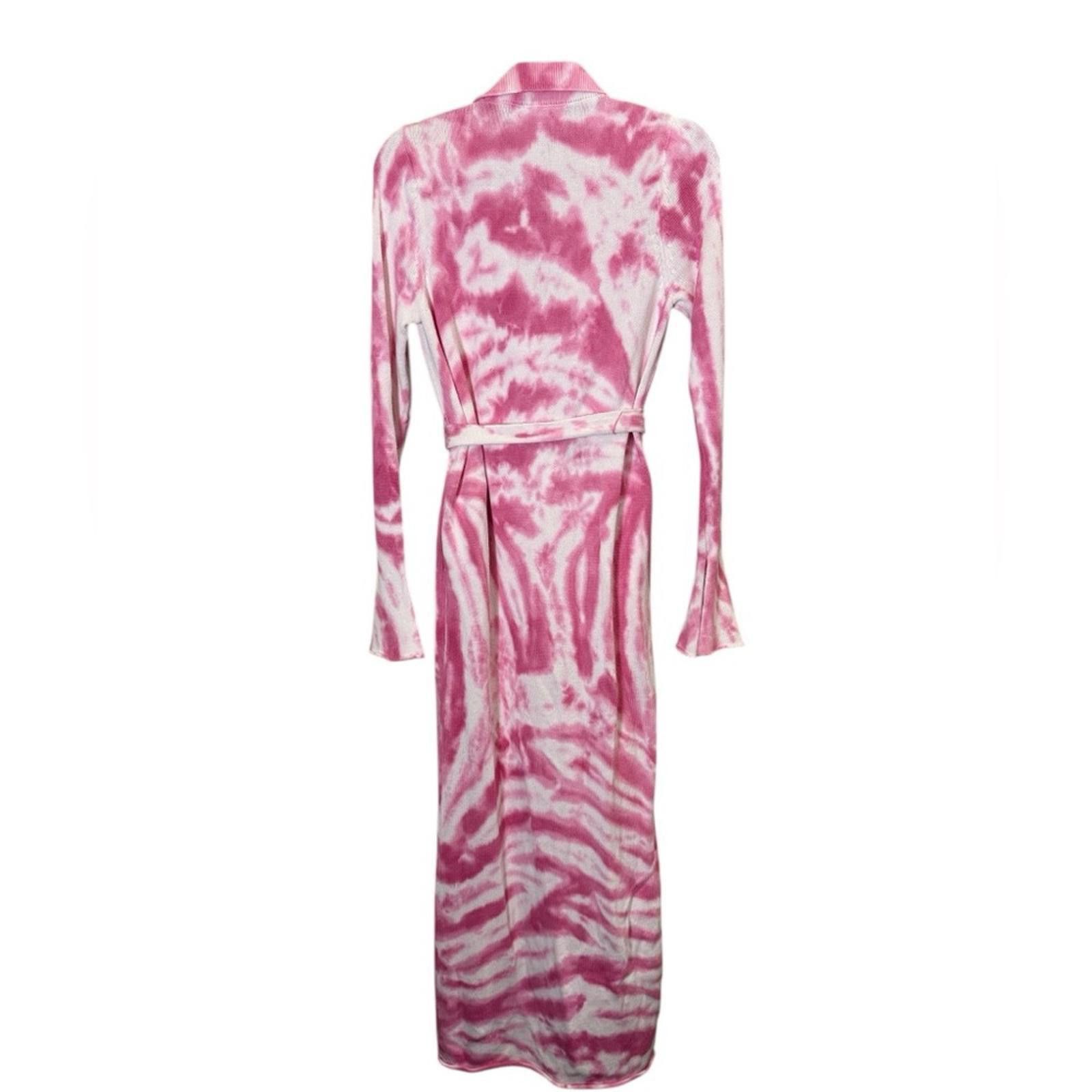 Other Ser.O.Ya Gloria Cardigan Full Length Pink Tie Dye sz S Size S / US 4 / IT 40 - 7 Thumbnail