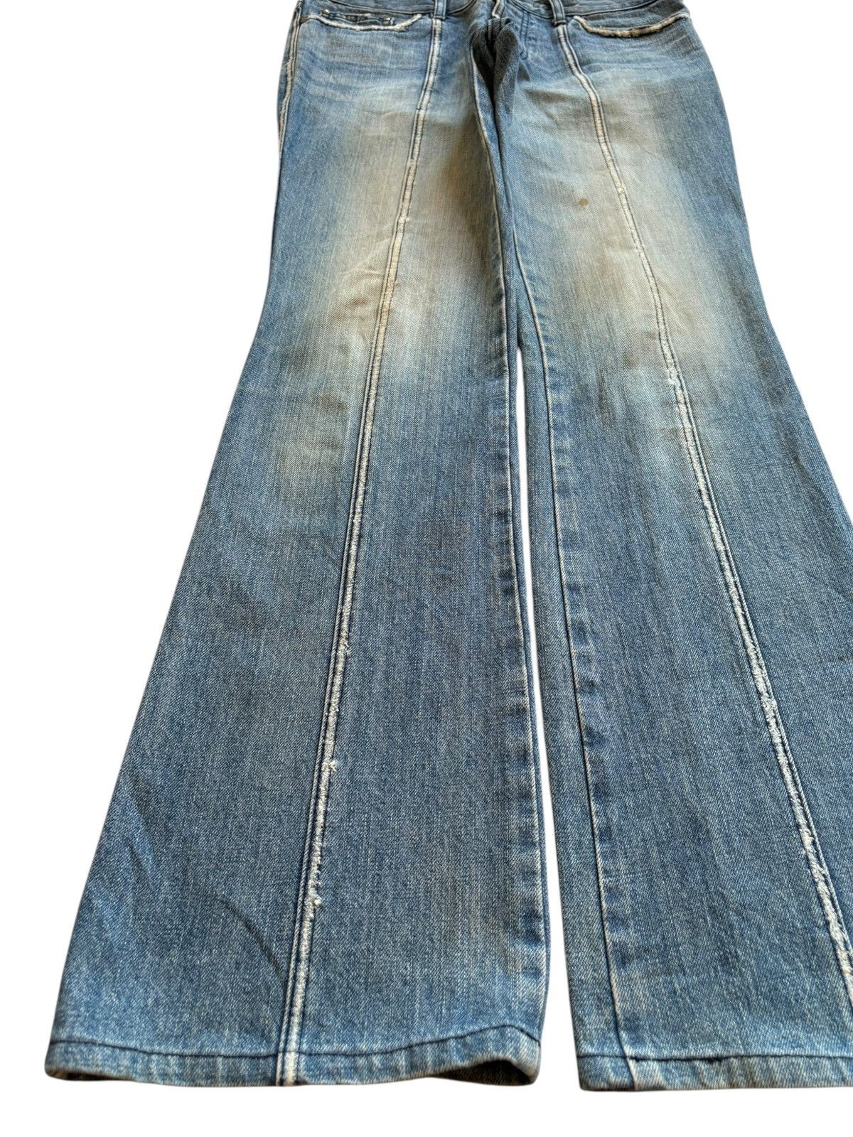 5351 POUR LES HOMMES Vintage / Y2K 5351 Poure Les Hommes Mud Wash Flare Jeans Size US 32 / EU 48 - 6 Thumbnail