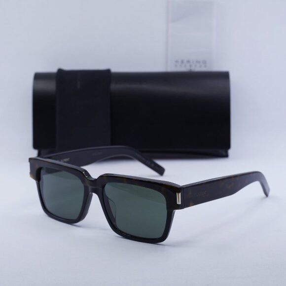 Saint Laurent Paris New Saint Laurent SL732 003 Vadim Sunglasses - Havana Frame Size ONE SIZE - 1 Thumbnail