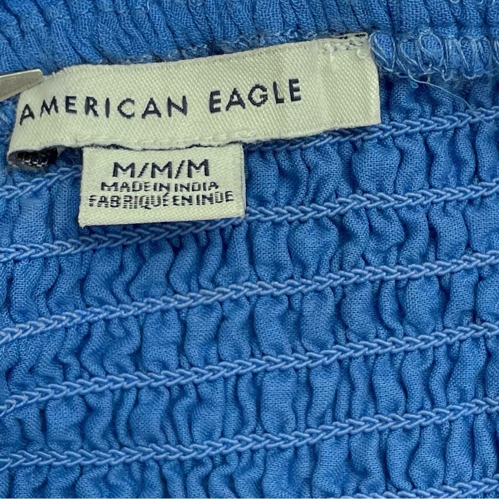 American Eagle Outfitters American Eagle Outfitters Eyelet Peplum Crop Top M Size M / US 6-8 / IT 42-44 - 9 Thumbnail