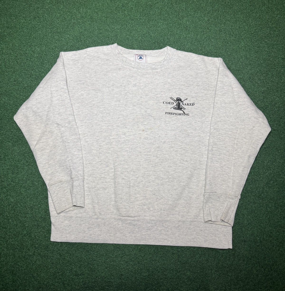 Vintage Vintage 90s Coed Naked Firefighting Leave Em Wet Sweatshirt Size M / US 6-8 / IT 42-44 - 3 Thumbnail