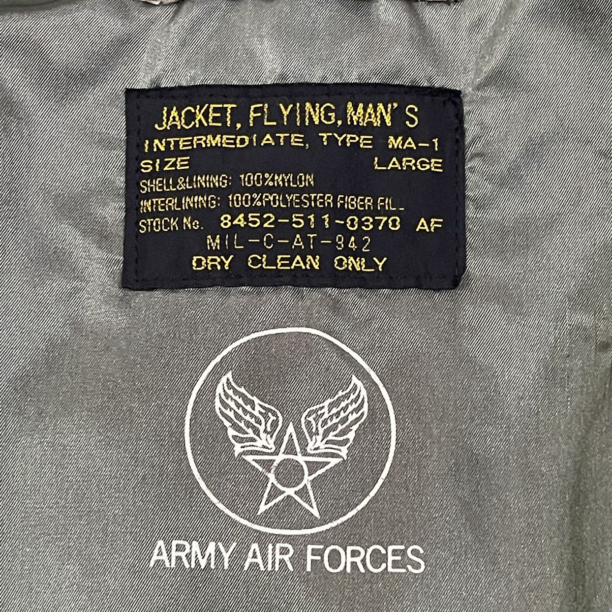 Buzz Rickson's Vintage Ma1 Military Bomber Flight Jacket Size US L / EU 52-54 / 3 - 10 Thumbnail