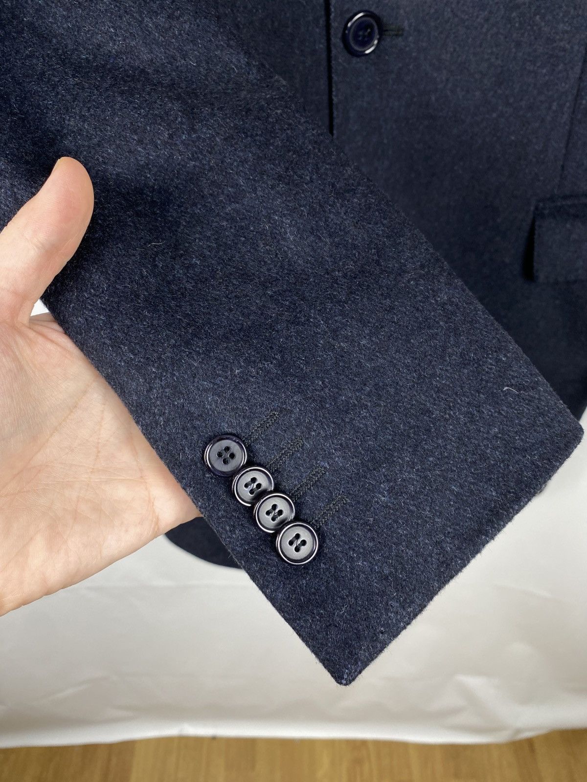 Other Angelico Collezione Lana Wool Roma Coat Blue size 48 Size US S / EU 44-46 / 1 - 6 Thumbnail