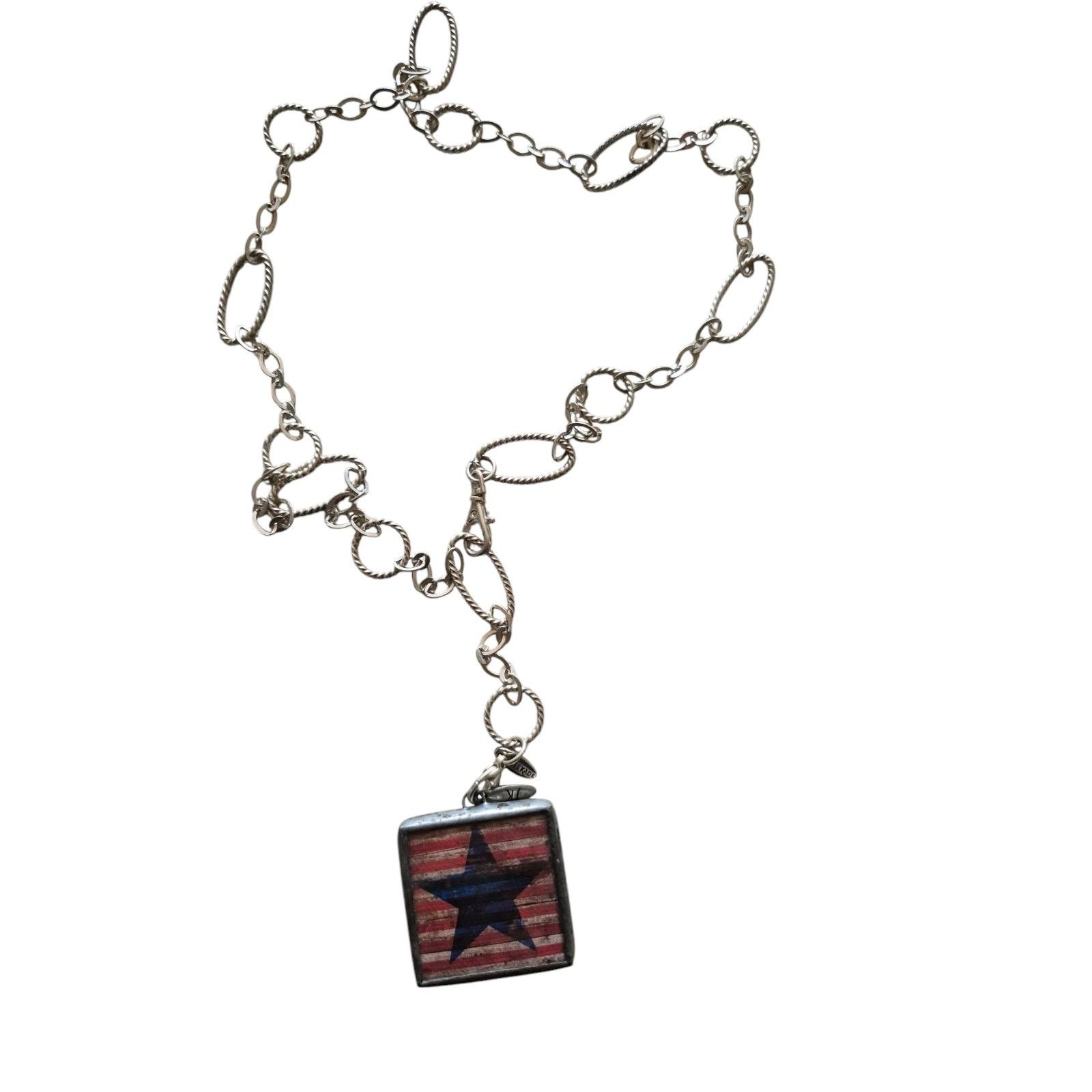 Other Jewel Kade Star Spangled Banner Pendant Charm with Link Chai Size ONE SIZE - 1 Thumbnail
