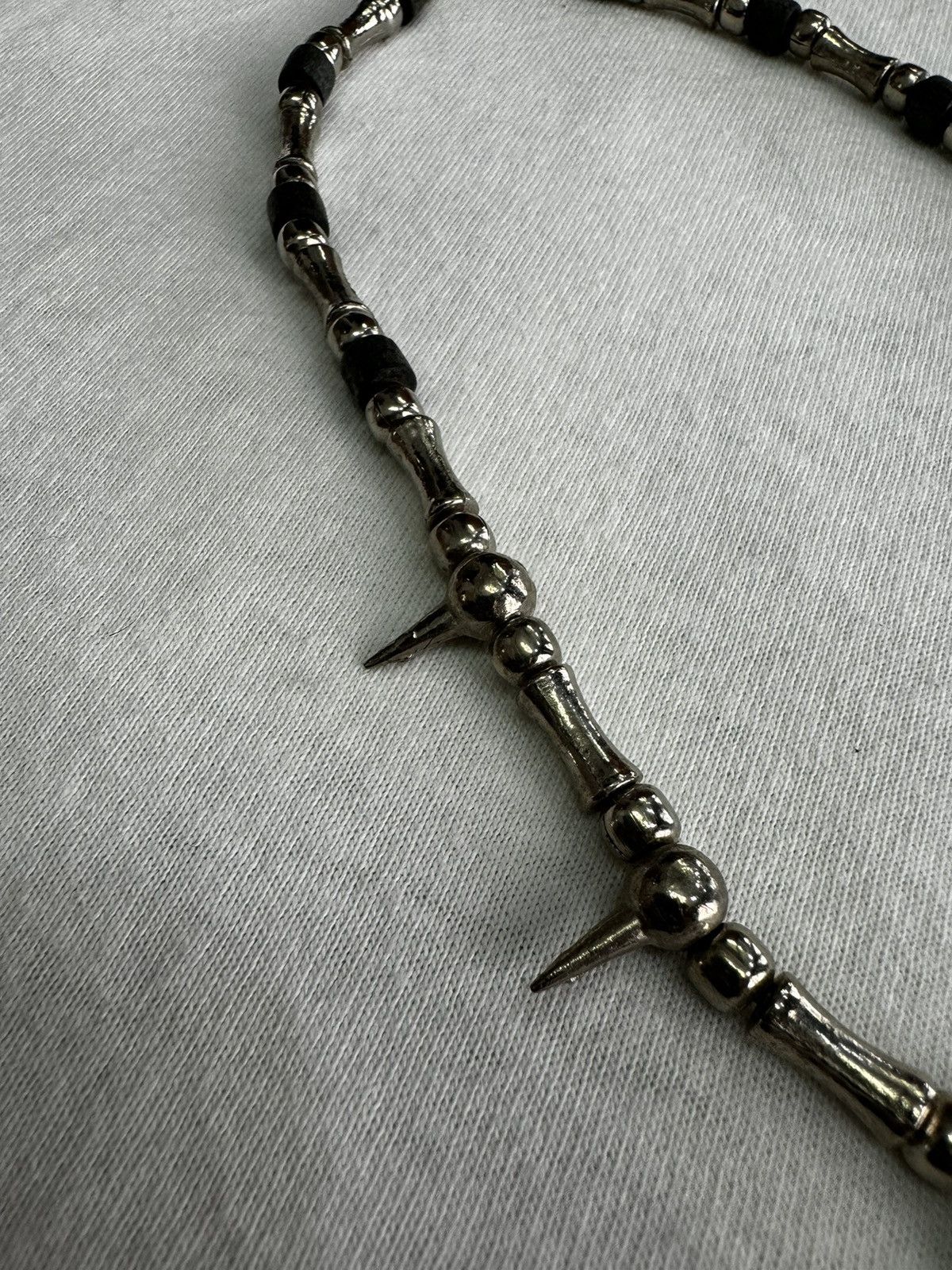 Jewelry METAL SPIKES BEADED NECKLACE Size ONE SIZE - 4 Thumbnail