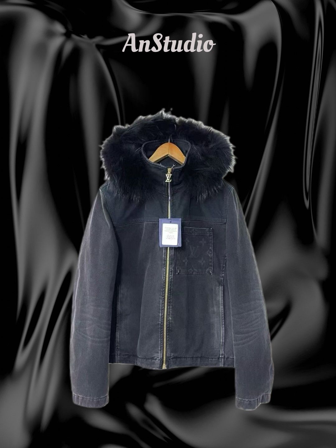 Louis Vuitton Louis Vuitton Placed MNG Fur Hood Denim Blouson Jacket Size US S / EU 44-46 / 1 - 1 Thumbnail