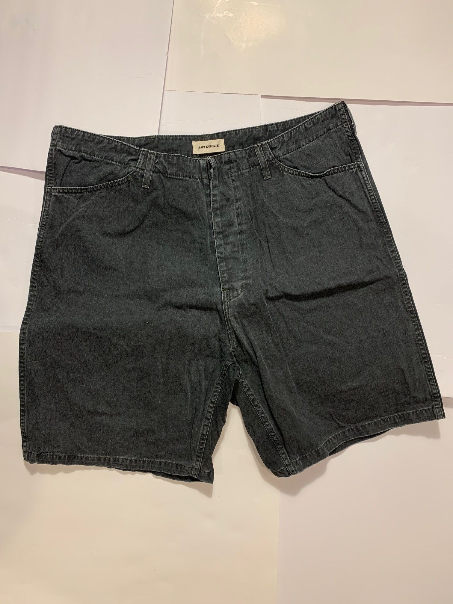 Bare Knuckles HBT Service Shorts Faded Black Size US 38 / EU 54 - 1 Thumbnail