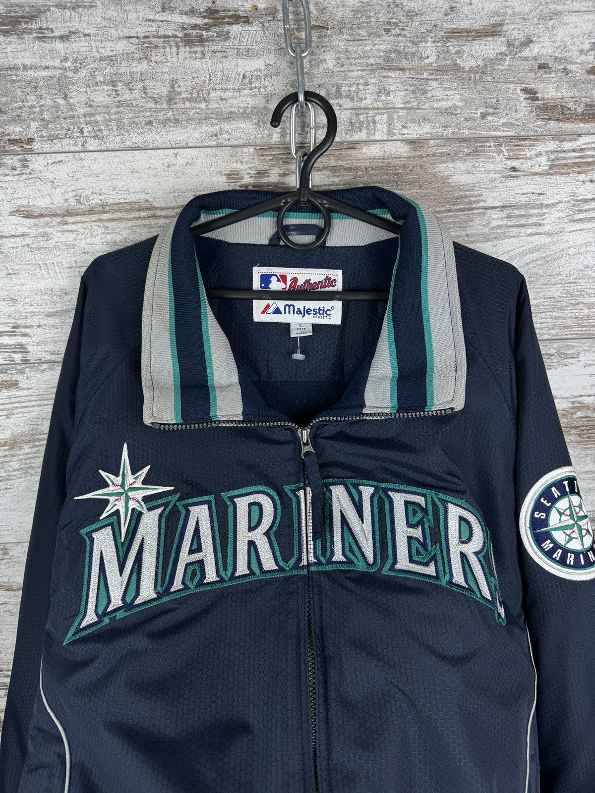 Mens Vintage Majestic Seattle Mariners bombers MLB USA rare