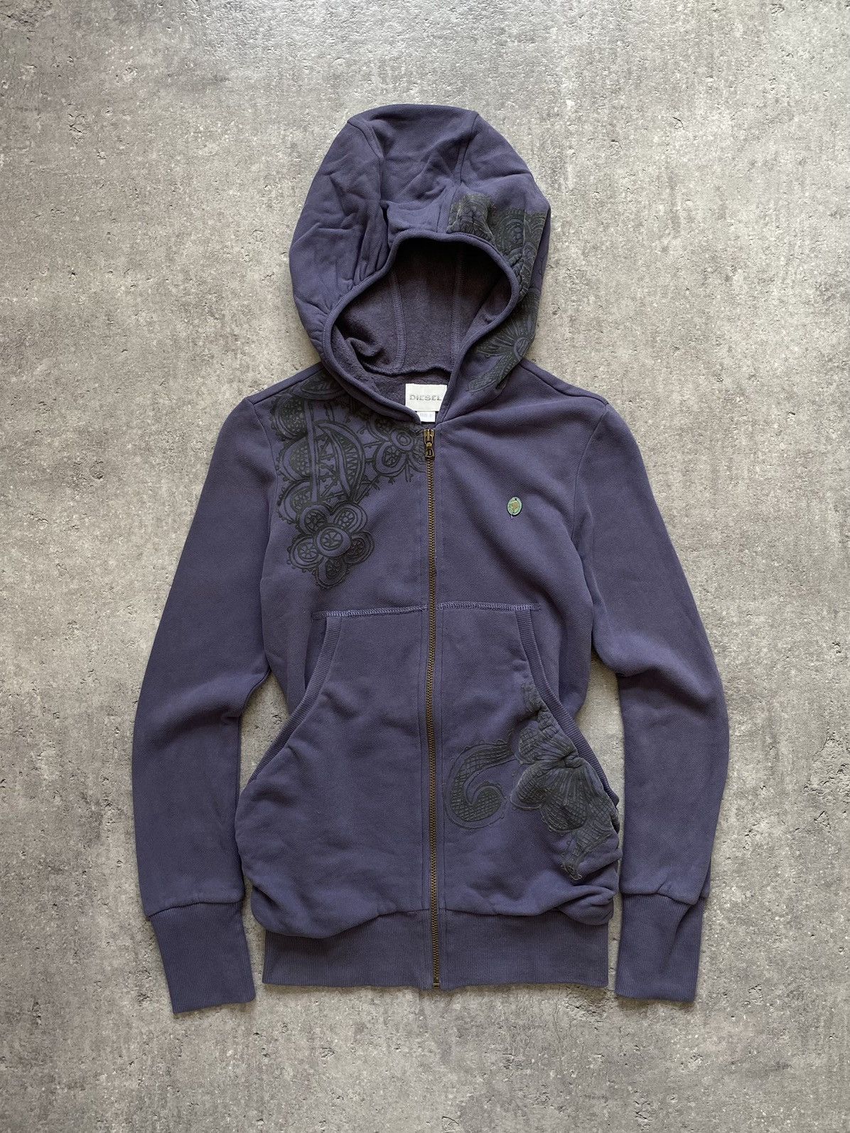 Diesel × Vintage Vintage Diesel Purple Hoodie Size L / US 10 / IT 46 - 1 Thumbnail