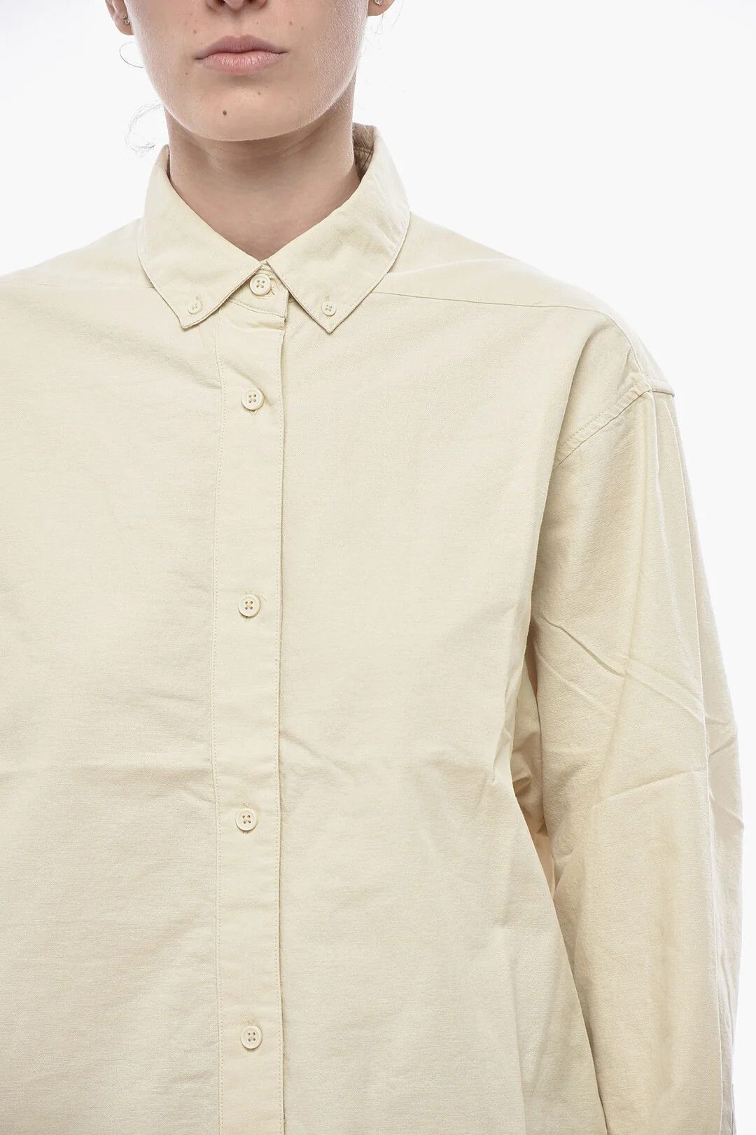 Fear of God og1mm0326 Solid-Color Shirt in Beige Size L / US 10 / IT 46 - 3 Thumbnail