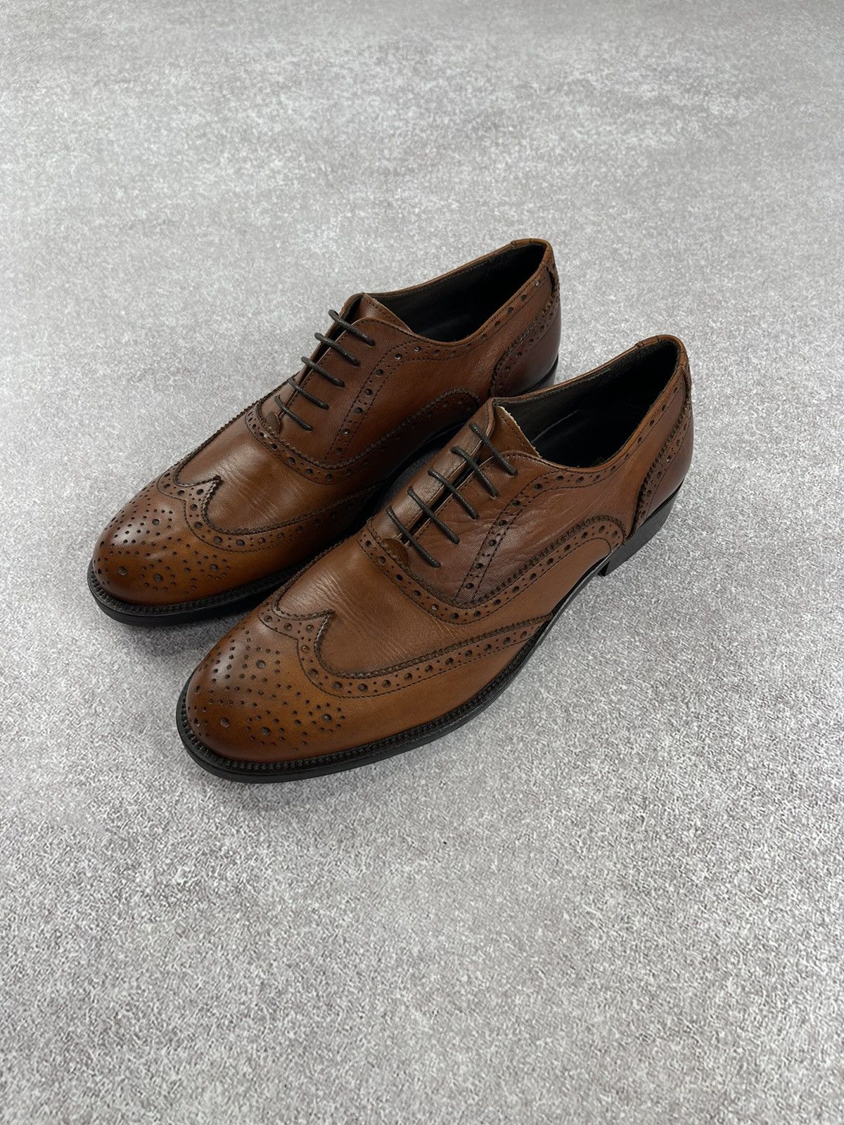 Designer × Vintage Vintage British Passport Leather Brogue Derby Men’s Shoes Size US 9 / EU 42 - 2 Thumbnail