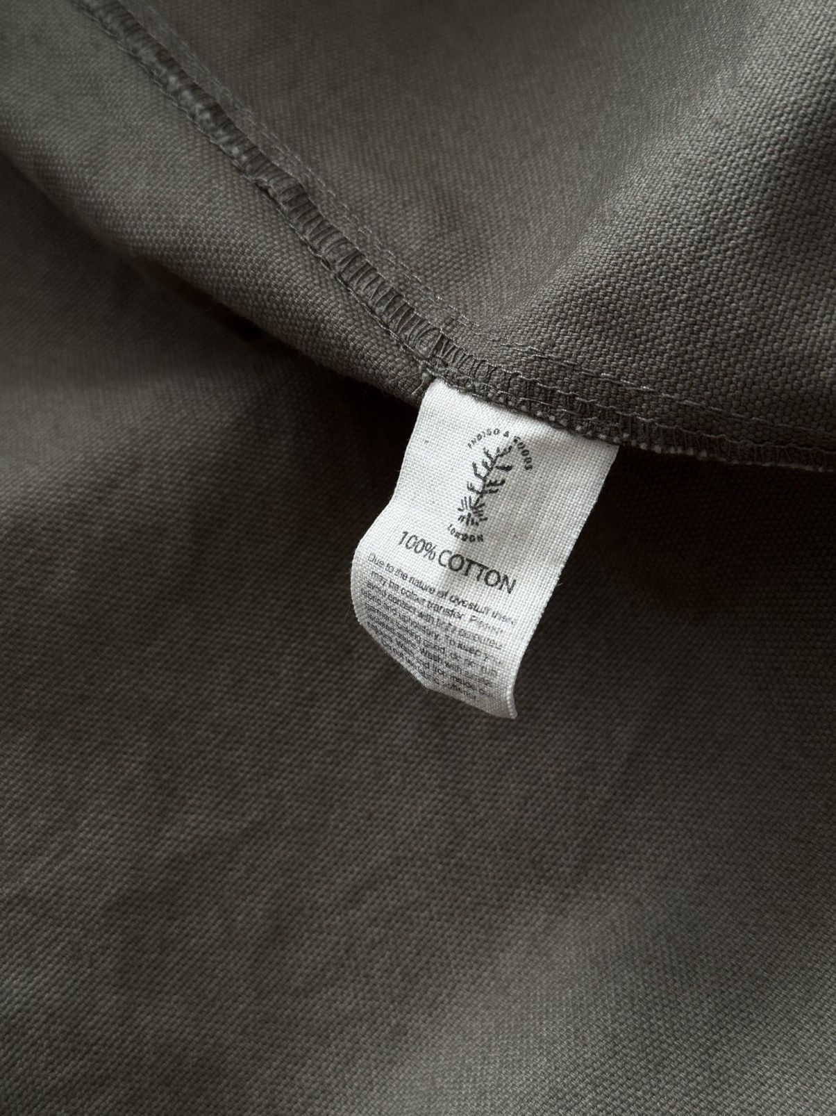 Designer × Indigo × Japanese Brand Indigo & Goods London Khaki Cotton Button Shirt Size US M / EU 48-50 / 2 - 6 Thumbnail
