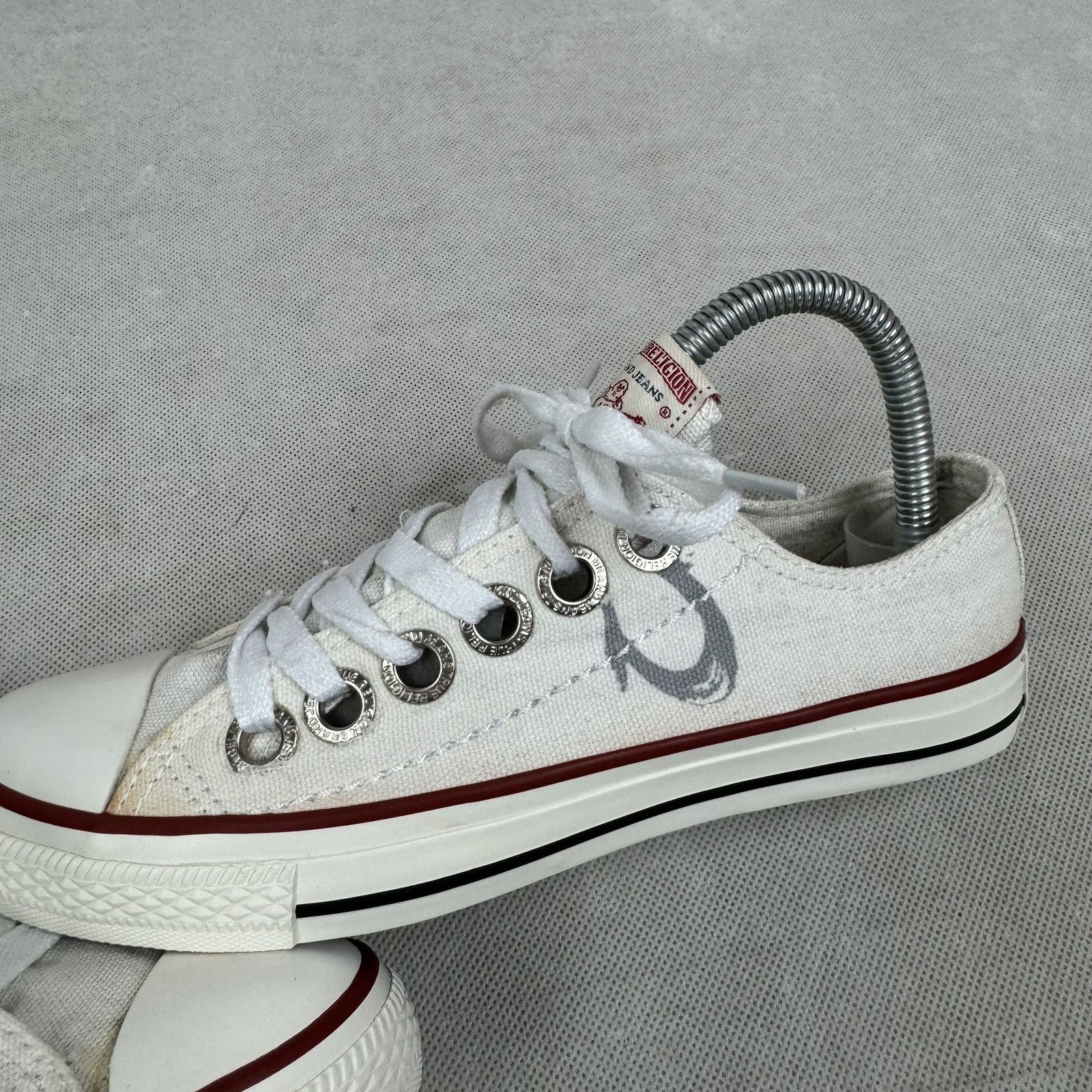 True Religion True Religion TR114101W Women White Cotton Skate Shoes 7.5 Size US 7.5 / IT 37.5 - 7 Thumbnail