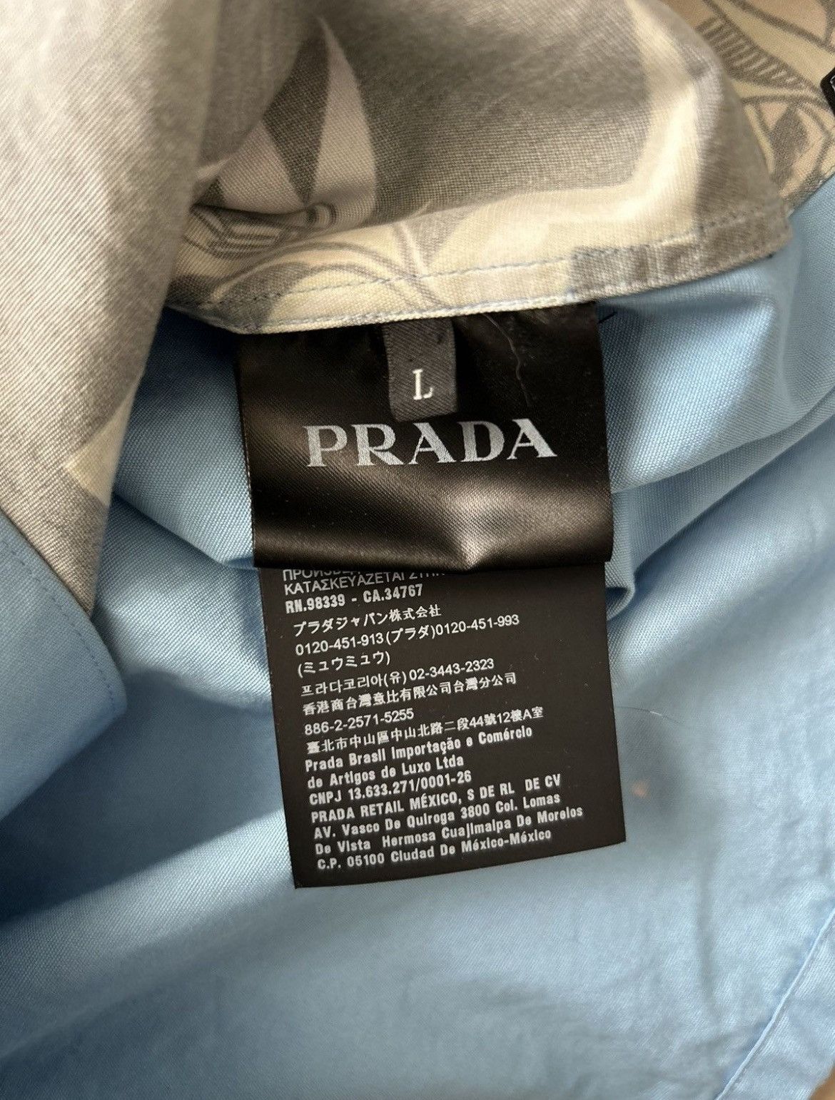 Prada Prada Frankenstein Rose Button Up Bowling Shirt Size US L / EU 52-54 / 3 - 3 Thumbnail